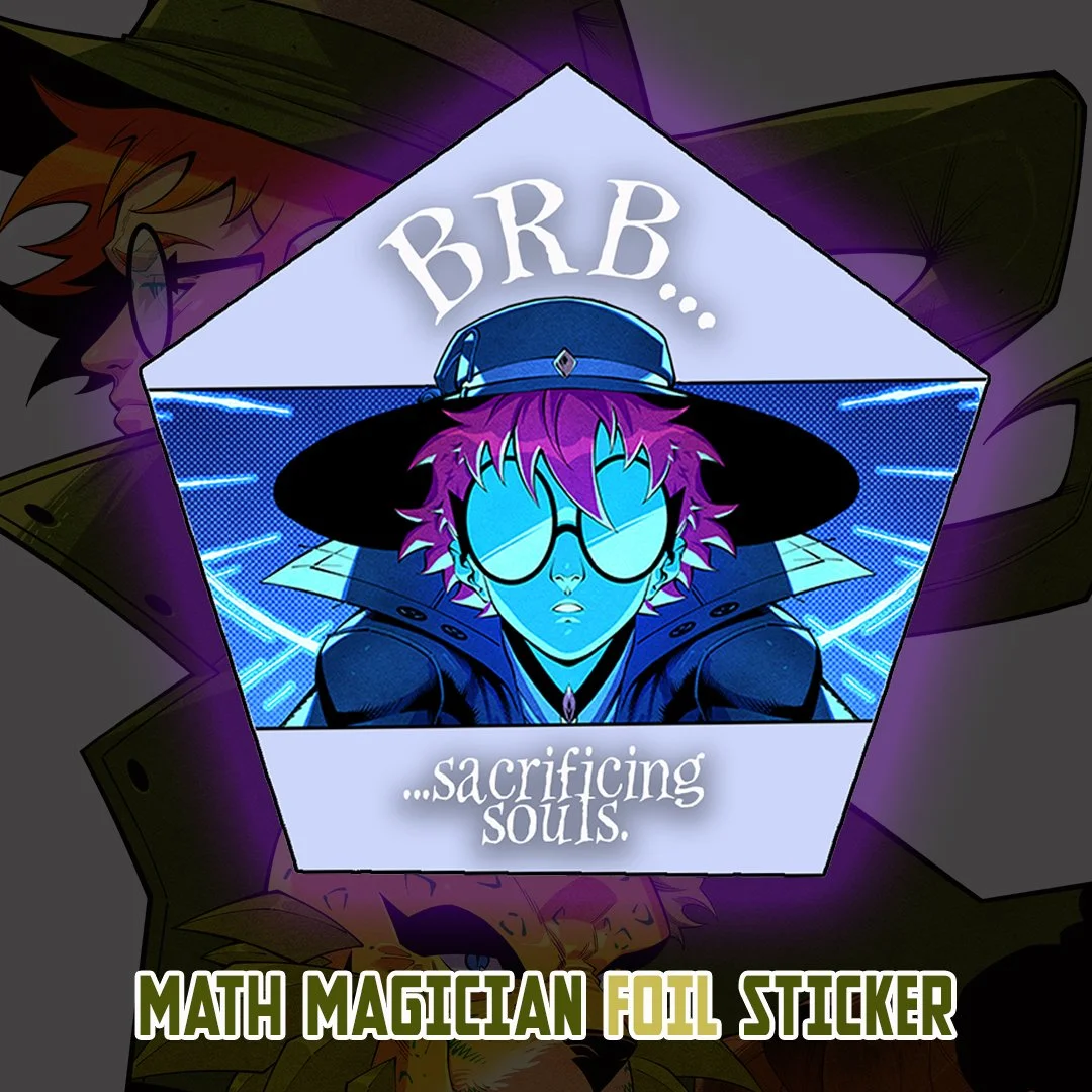 PRE-ORDER! Math Magician Sticker