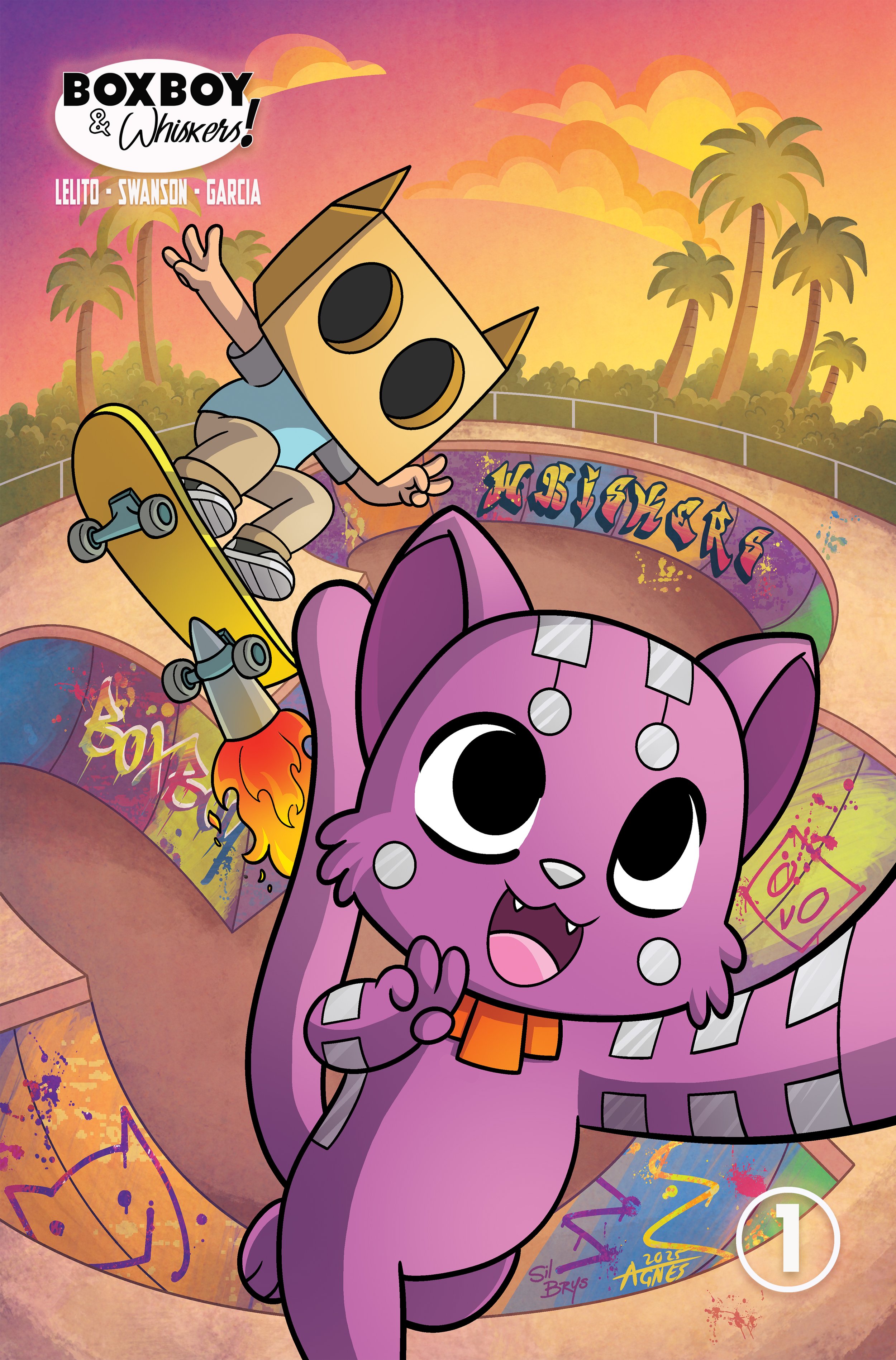 BoxBoy & Whiskers #1 ReMEOWSTERED Variant by Agnes Garbowska & Sil Brys (3rd Printing)