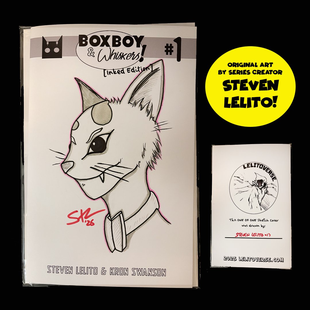 Devious Whiskers Profile Sketch by Steven Lelito!