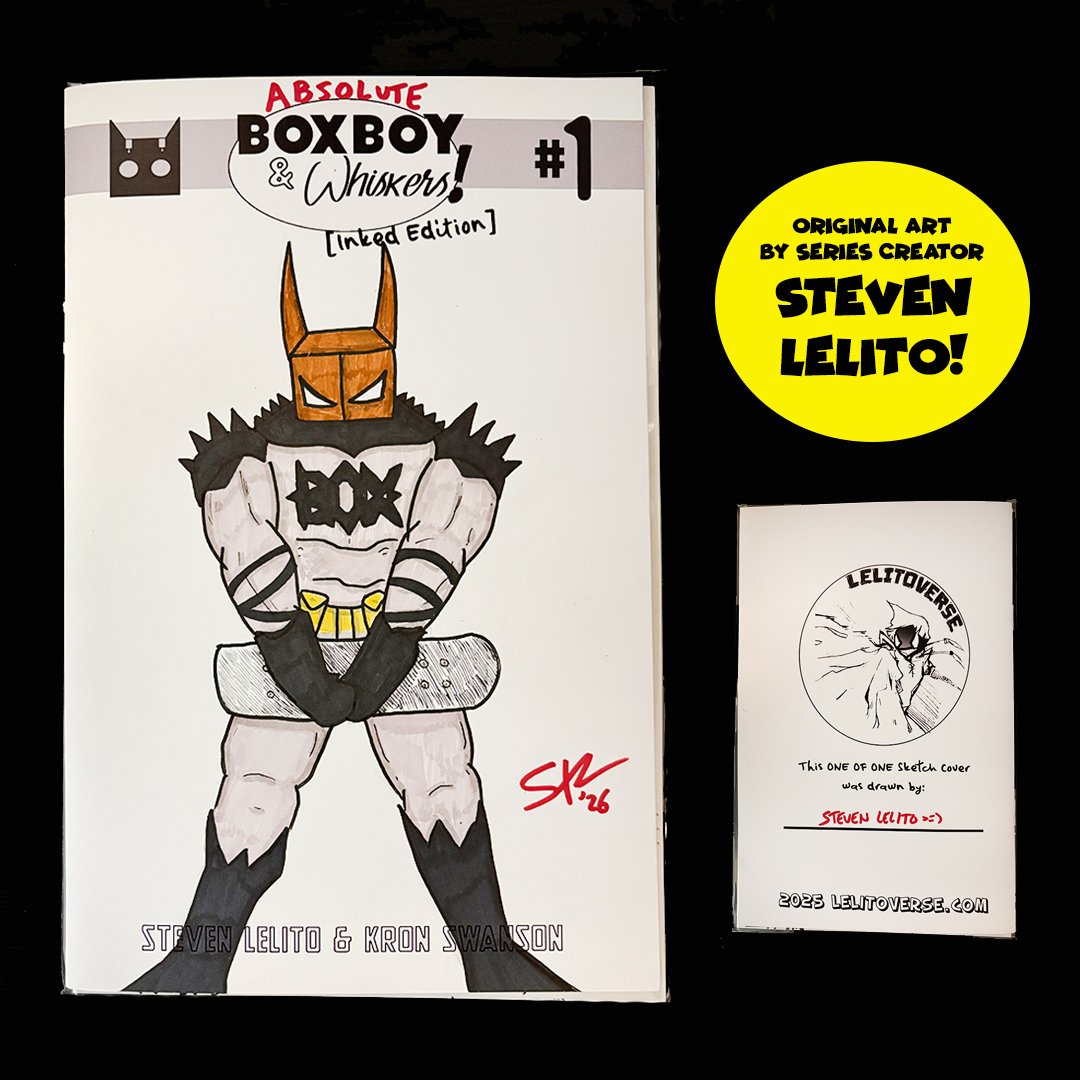 Absolute BoxBoy Sketch Cover by Steven Lelito!