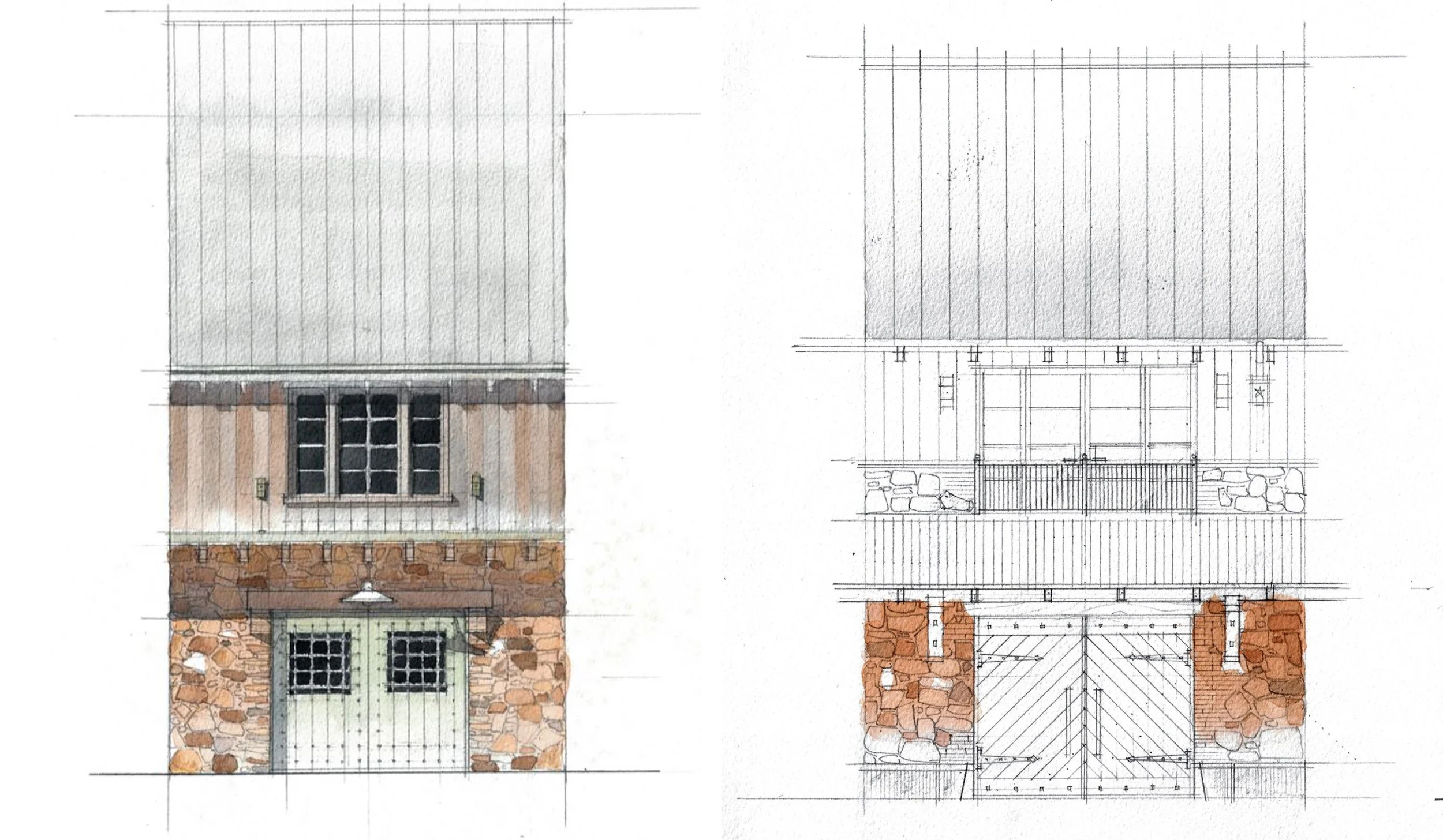 Architecture Watercolor Renderings | Kirley Architects