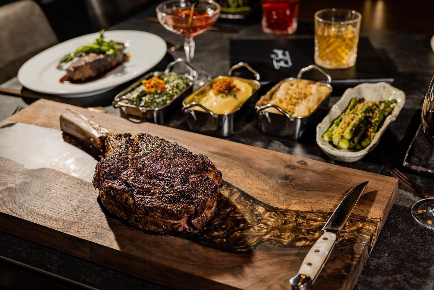 Tuesday is made for Tomahawks! 3 course dinner for 2 including our Texas Wagyu Tomahawk Ribeye for only $195!
