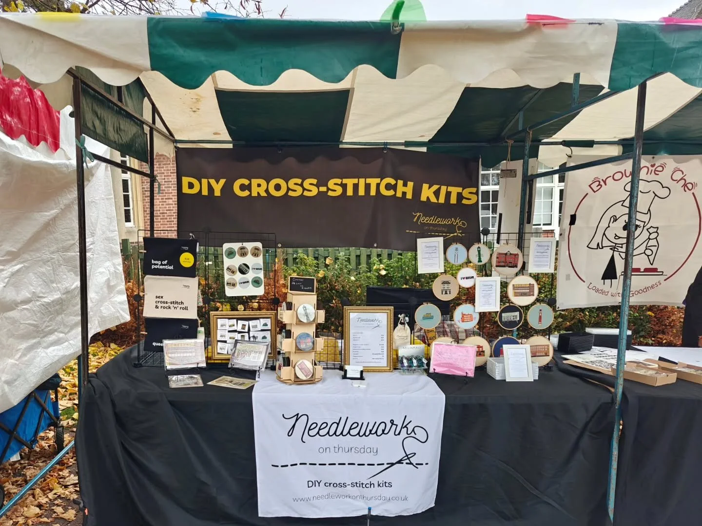 Good morning, Bournville! 😊 11-3 on the village green today with @birminghamartisanmarkets. Coffee flasks are out and so are the people! 🍂🪡