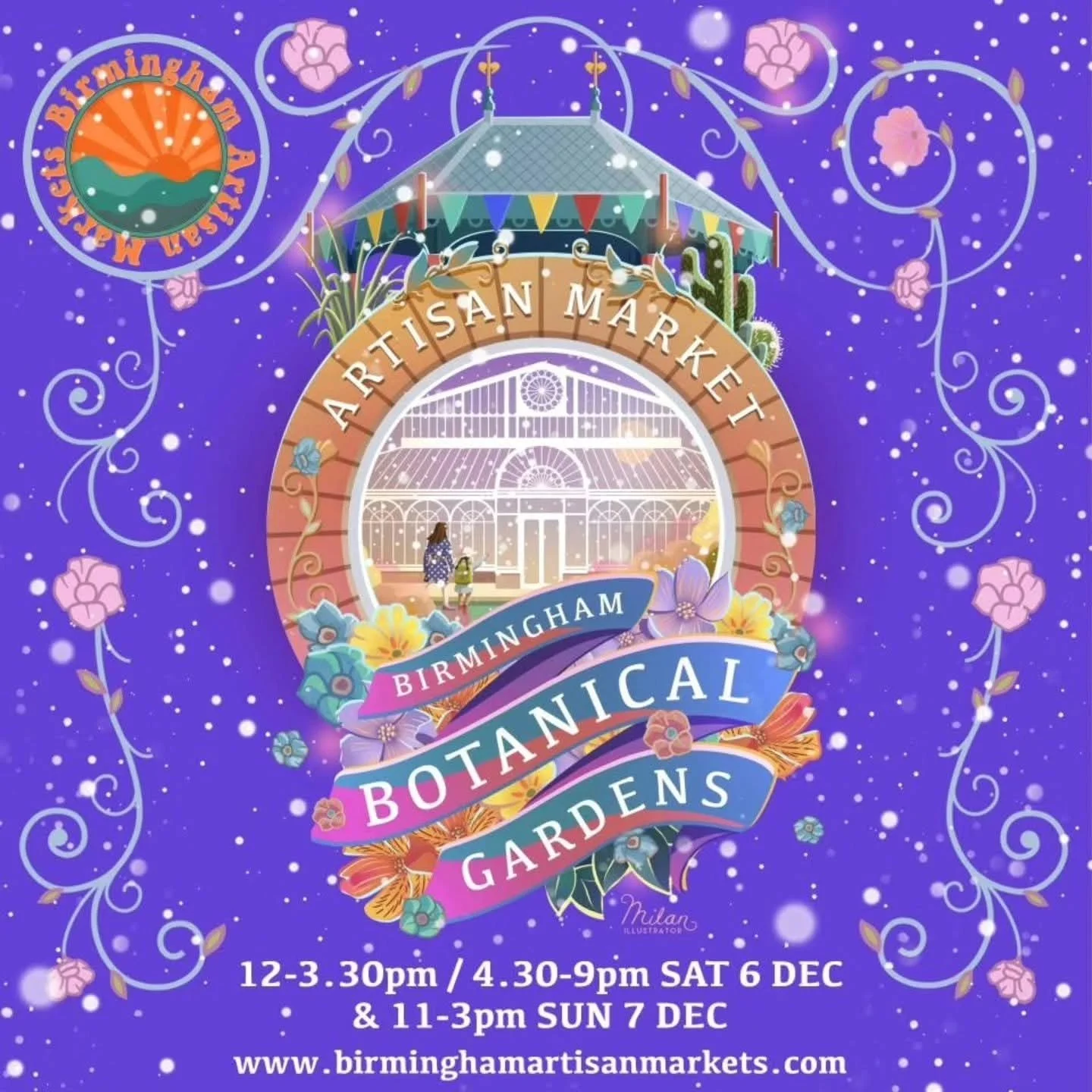 It's finally here!!! 🥳 @birminghamartisanmarkets at @bhambotanicalgardens on Saturday and Sunday this weekend. 💝🪡
This is going to be a lovely one in a beautiful setting, and the calibre of traders is top tier, so you will probably be able to get 