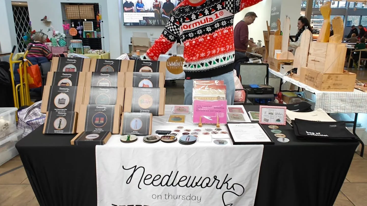 Double bill today! Paul's at @mac_birmingham and I'm back at @bhambotanicalgardens with @birminghamartisanmarkets . 🪡💝🎄 CHECK OUT YOUR CHRISTMAS PRESENTS!