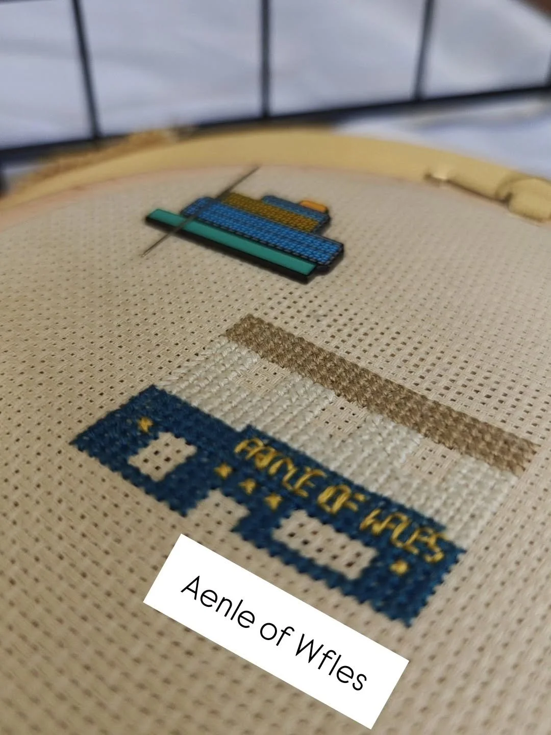 #crossstitchwip 
#aenleofwfles