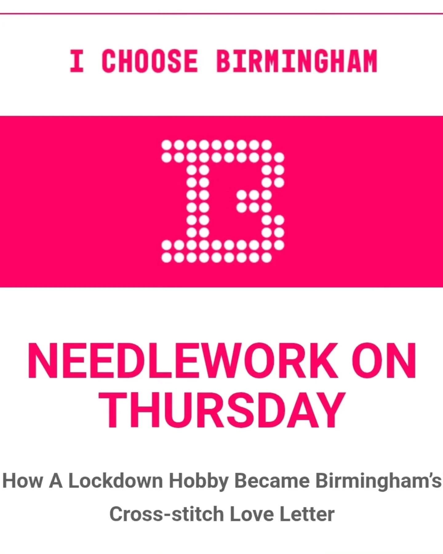 Thanks so much @ichoosebirmingham for the loveliest write-up about all this silly cross-stitch business a gal could ask for! 🥰

Link in bio, but probs already in your inbox tbf.