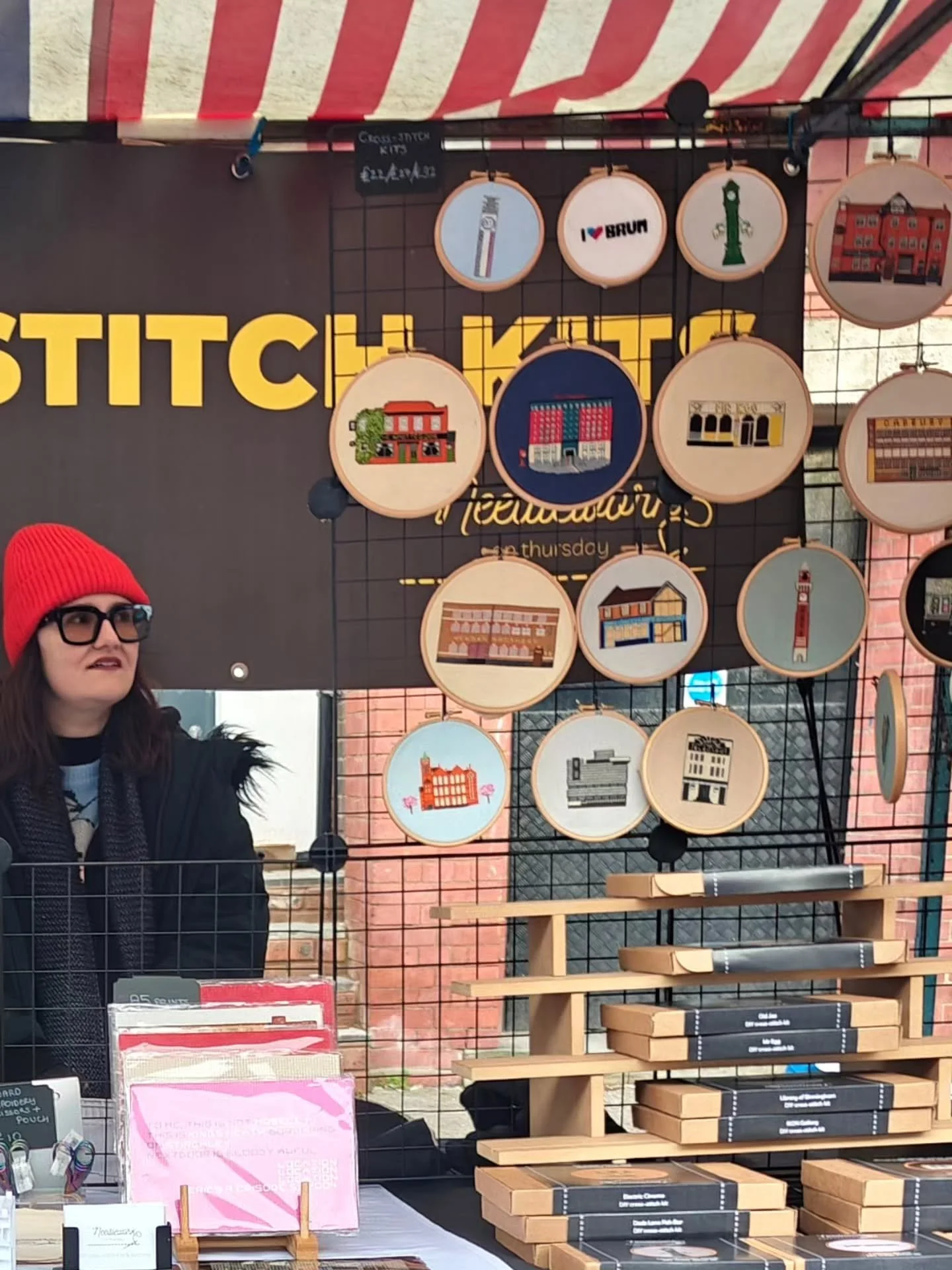 If you couldn't brave the intermittent gusts of doom yesterday but you still want to secure a cross-stitch kit of your favourite Birmingham landmark before the year is out then you've got until Tuesday to order online from my website. You will be bor