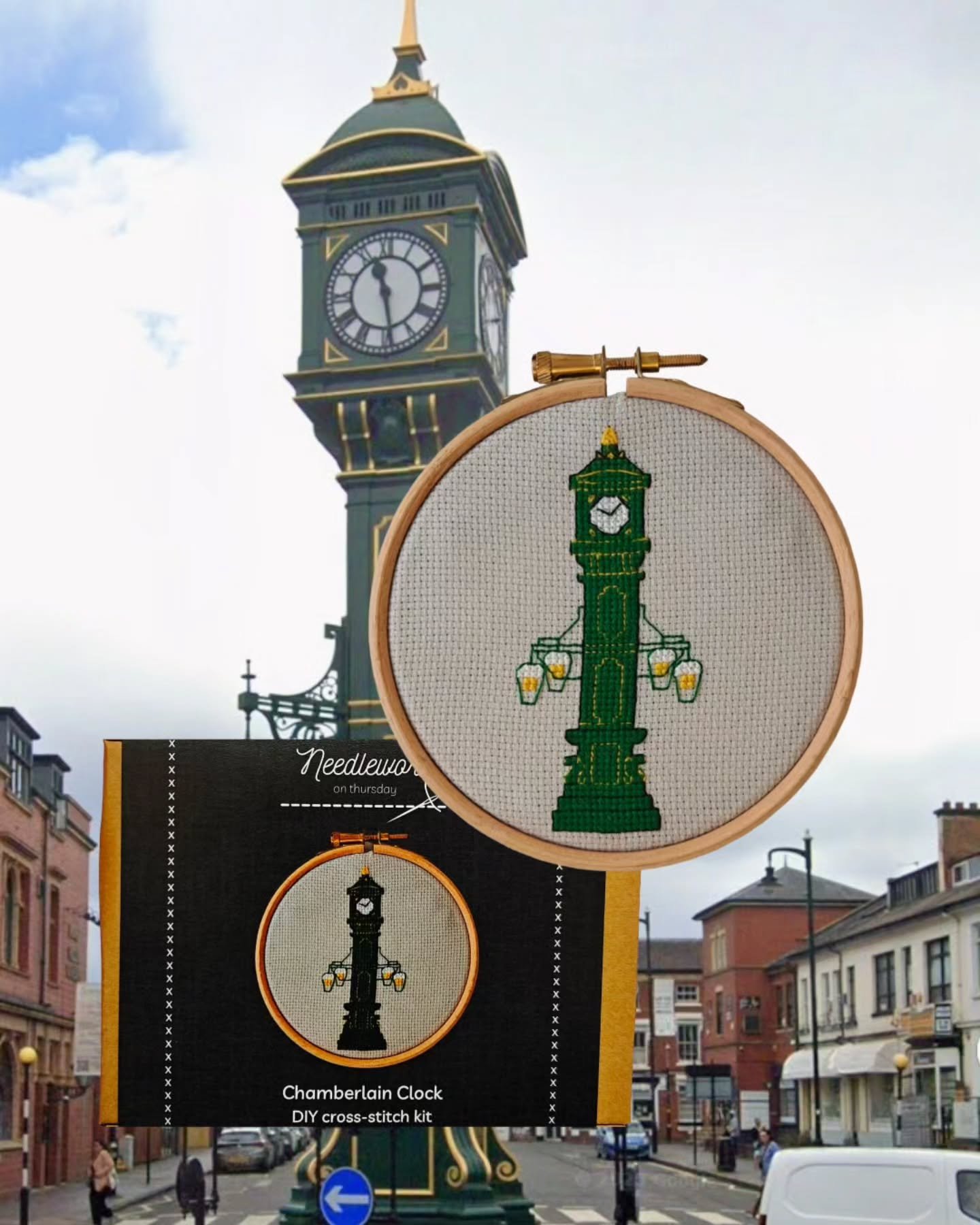 I think for Halloween this year I will be the Chamberlain Clock carrying four pints of beer through the JQ. 🍻

But Halloween is ages off yet, so in the meantime why not start a little cross-stitch project to tide you over until the autumn? 🎃

Tbf t