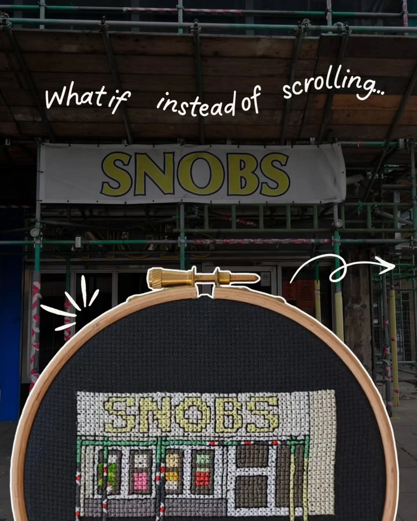 Social media is fine, but it's doing nothing for your gallery wall. 🖼️ Level up with a Birmingham-themed cross-stitch kit that is perfectly portable and gives you hours of slow-down time in a world of chaos and noise. 🪡😌

#embroideryinstaguild #bi