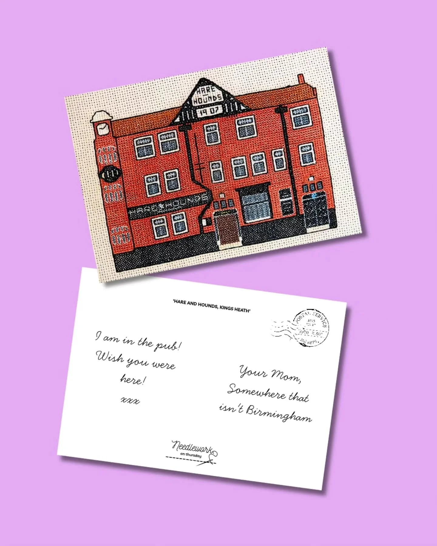 Cancelling all my summer holiday plans and sending out my postcards from the pub. 😎🍺

Postcards available to buy from my website now, and from @redbrickmarket_birmingham later this week.