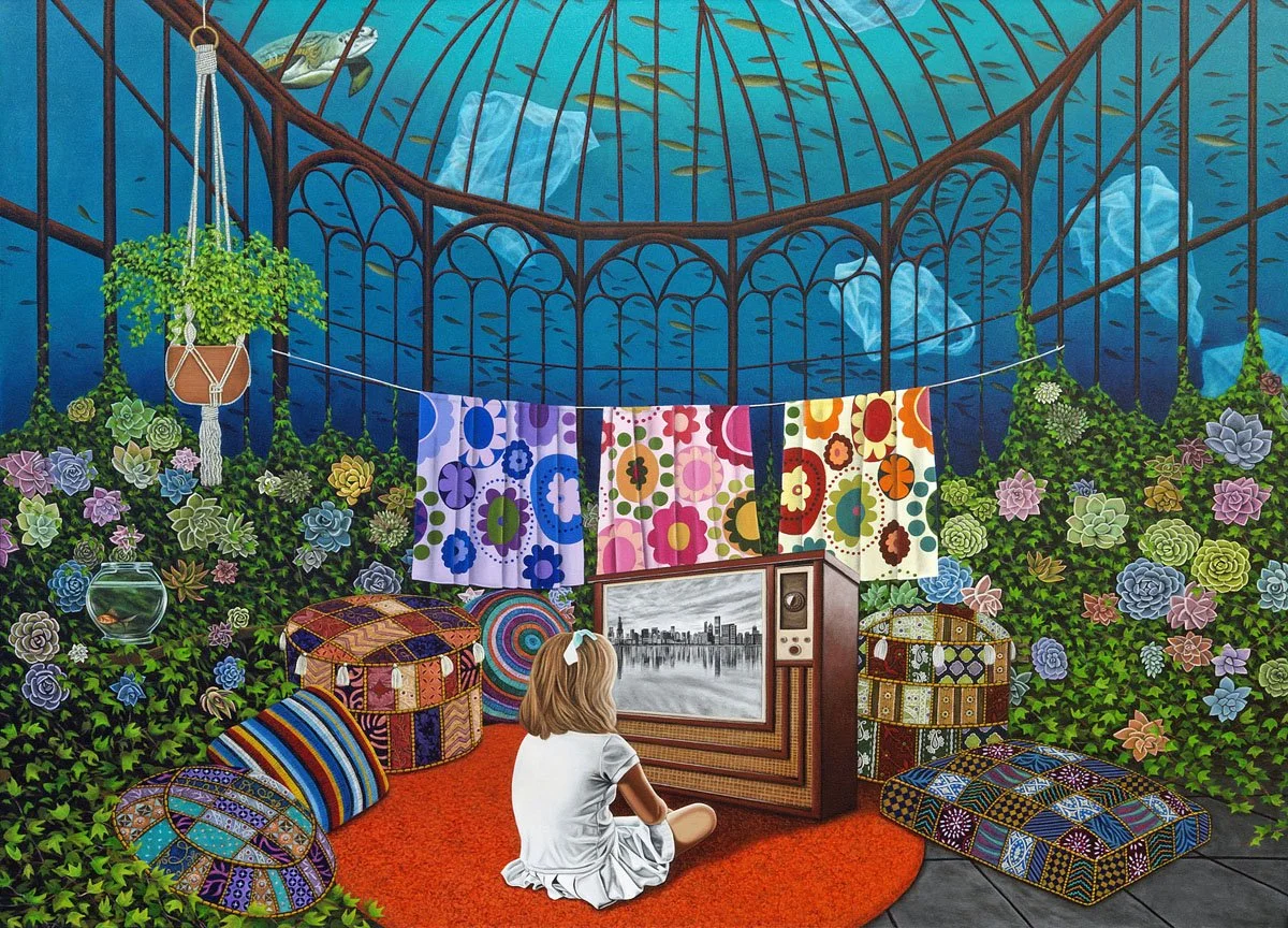 Alice's Garden, 60" x 80", oil on canvas