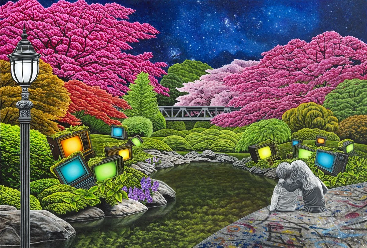 Oil on canvas, 58" x 84"