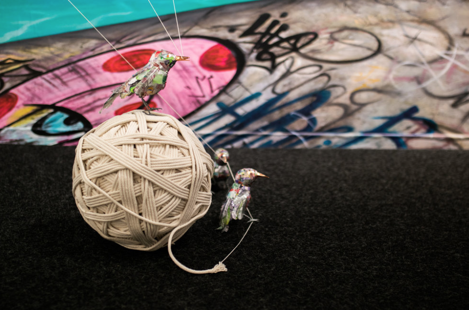 Graffiti Room Installation detail, mixed media, dimensions variable, 2019