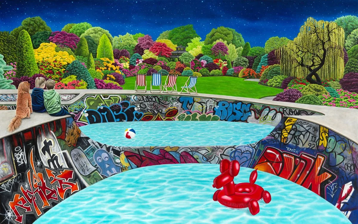 Oil on canvas, 48" x 78"
