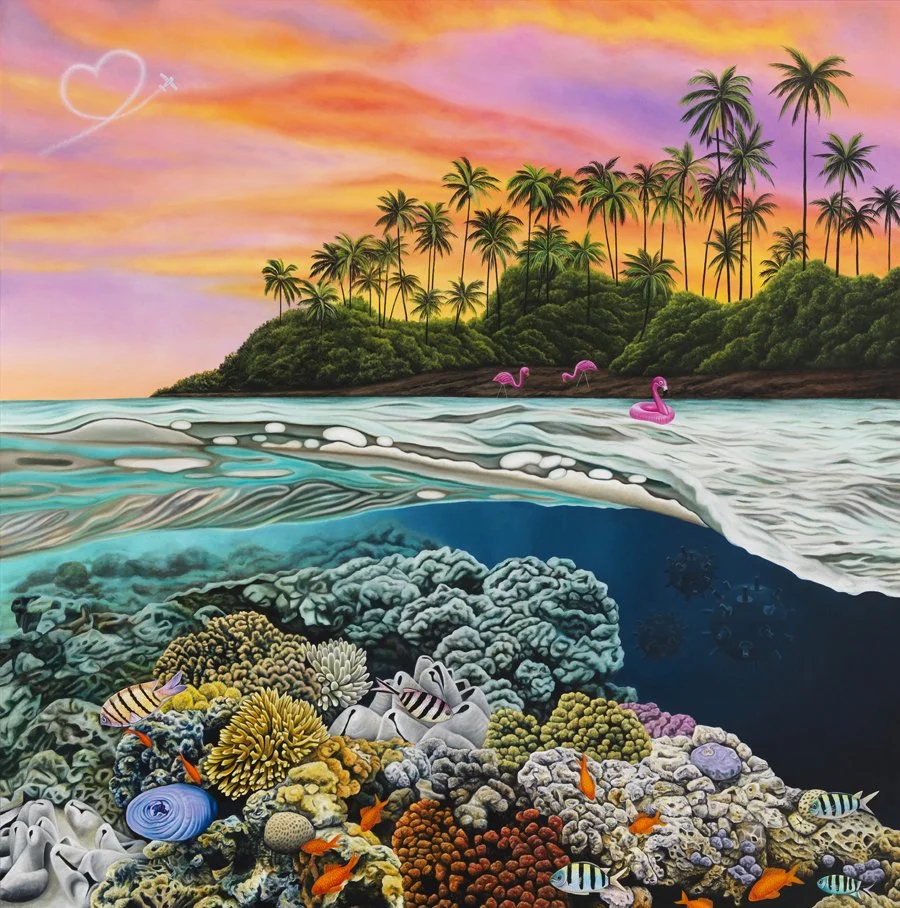 Oil on canvas, 70" x 70"