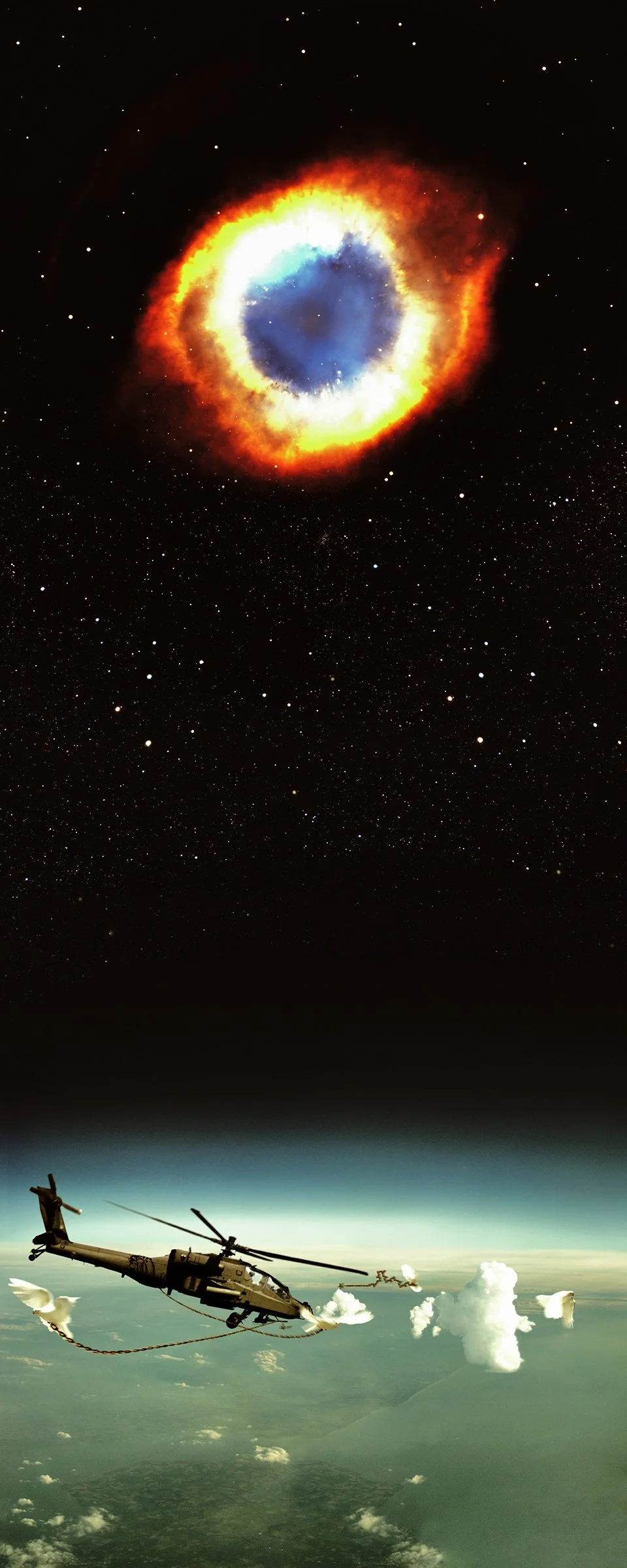 doves & hawks
Chromogenic cibachrome 
print mounted on to 
aluminium front face 
glass mounting
Edition of 3
160 x 66 cm 