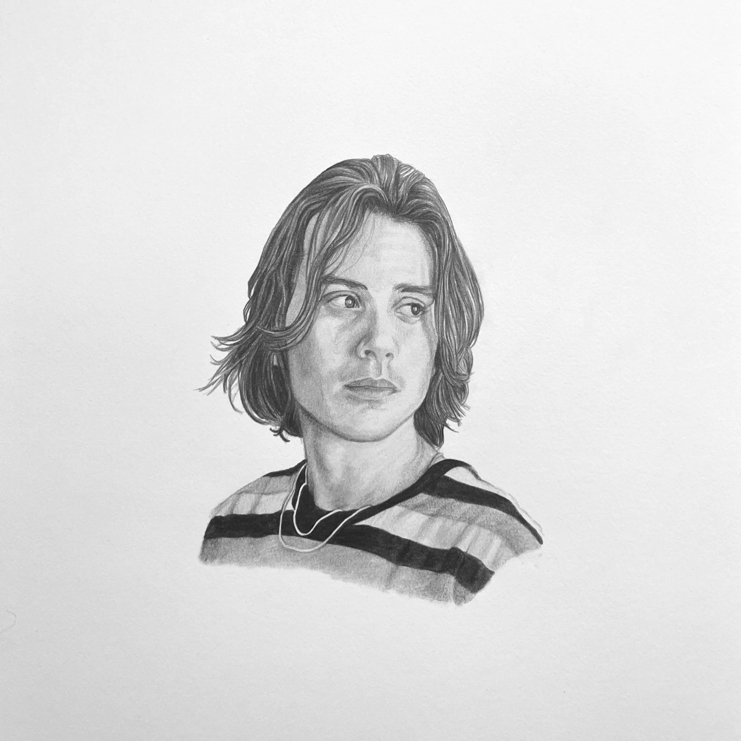 "Daniel", 11"x15", graphite on paper, 2022