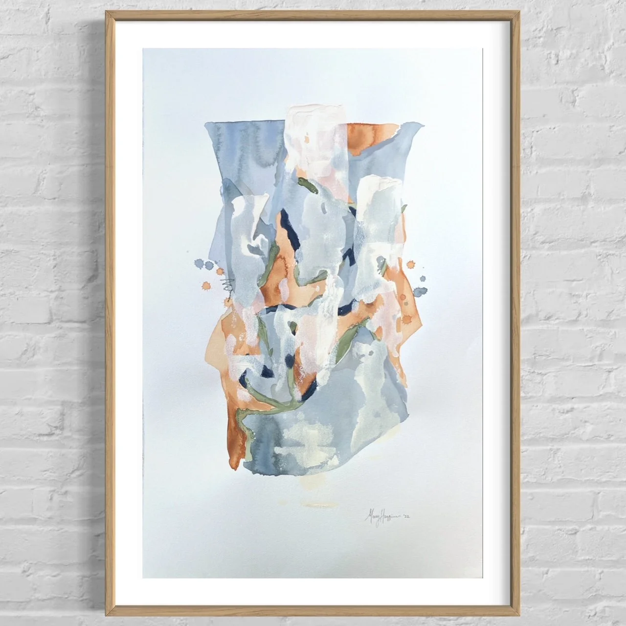 Peggram (1), 40x26" mixed media on Arches Paper, Commission 2022