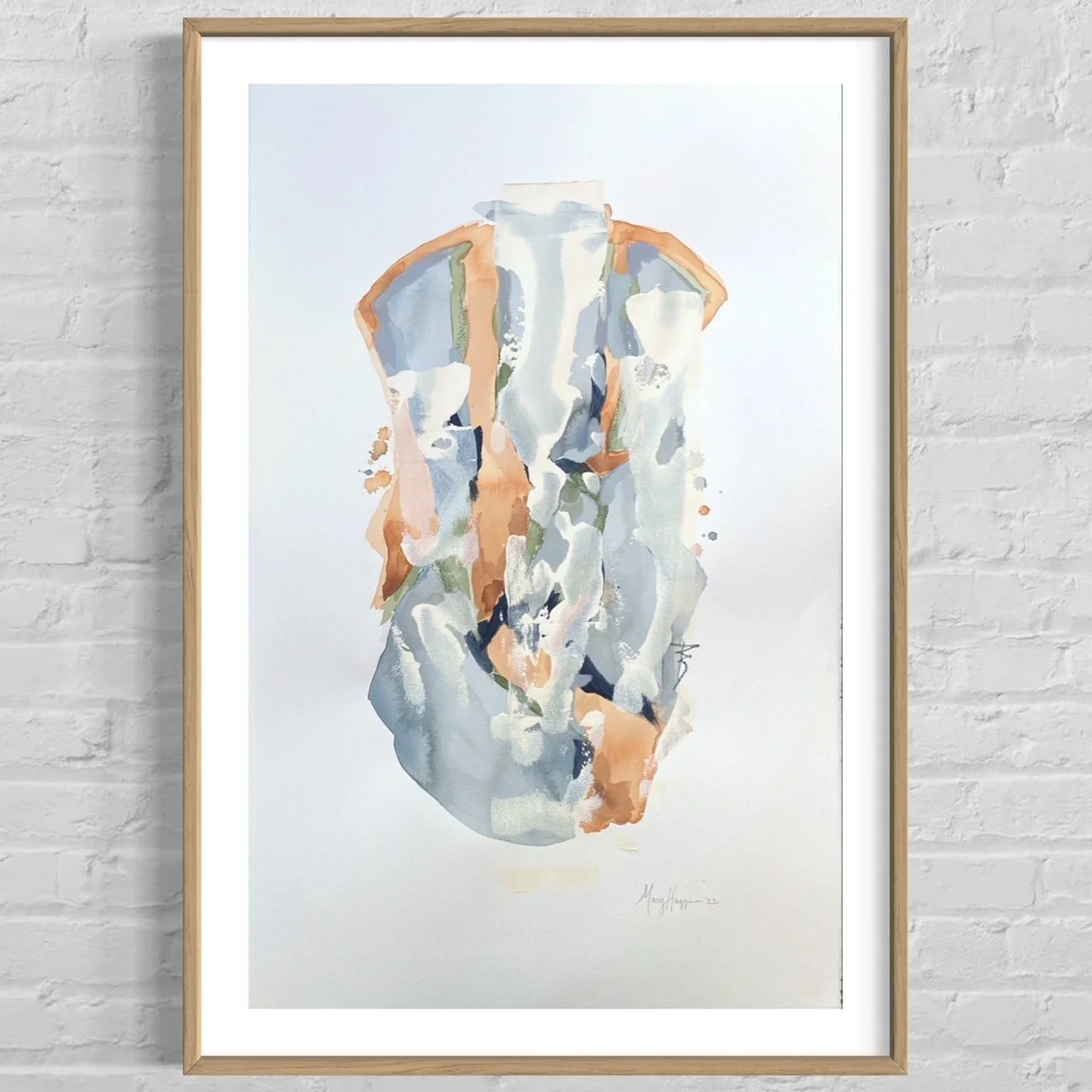 Peggram (2), 40x26" mixed media on Arches Paper, Commission 2022