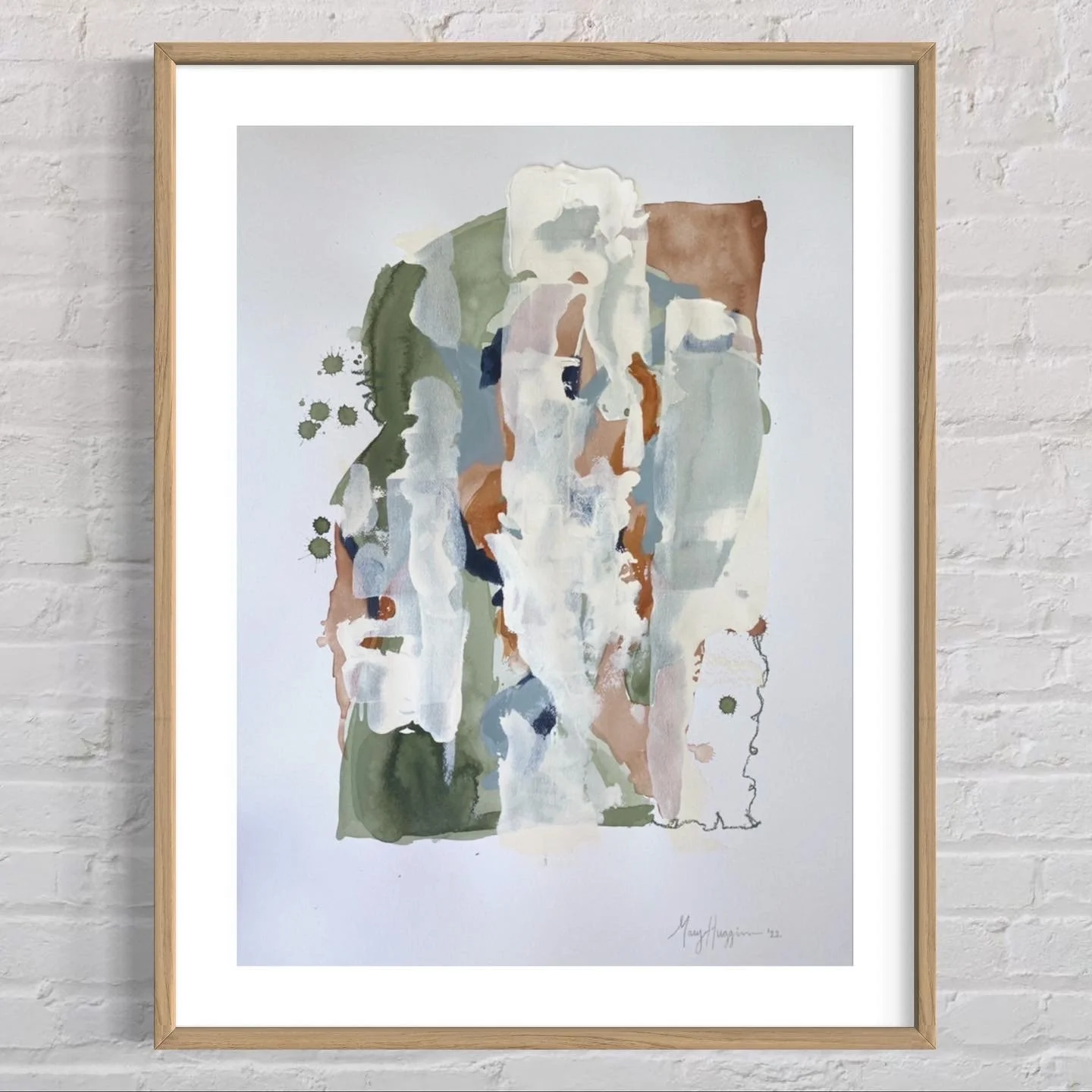 Mitchell (1), 30x22" mixed media on Arches Paper, Commission 2022