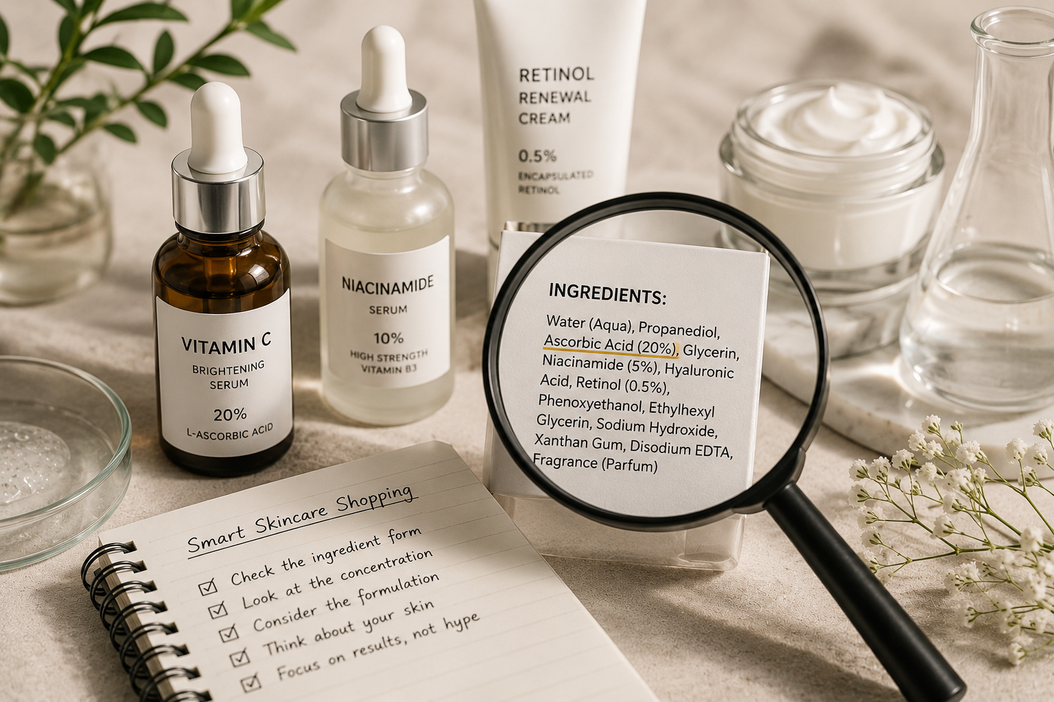 The Truth Behind “High Concentration” Claims in Skincare.  What is they hype?