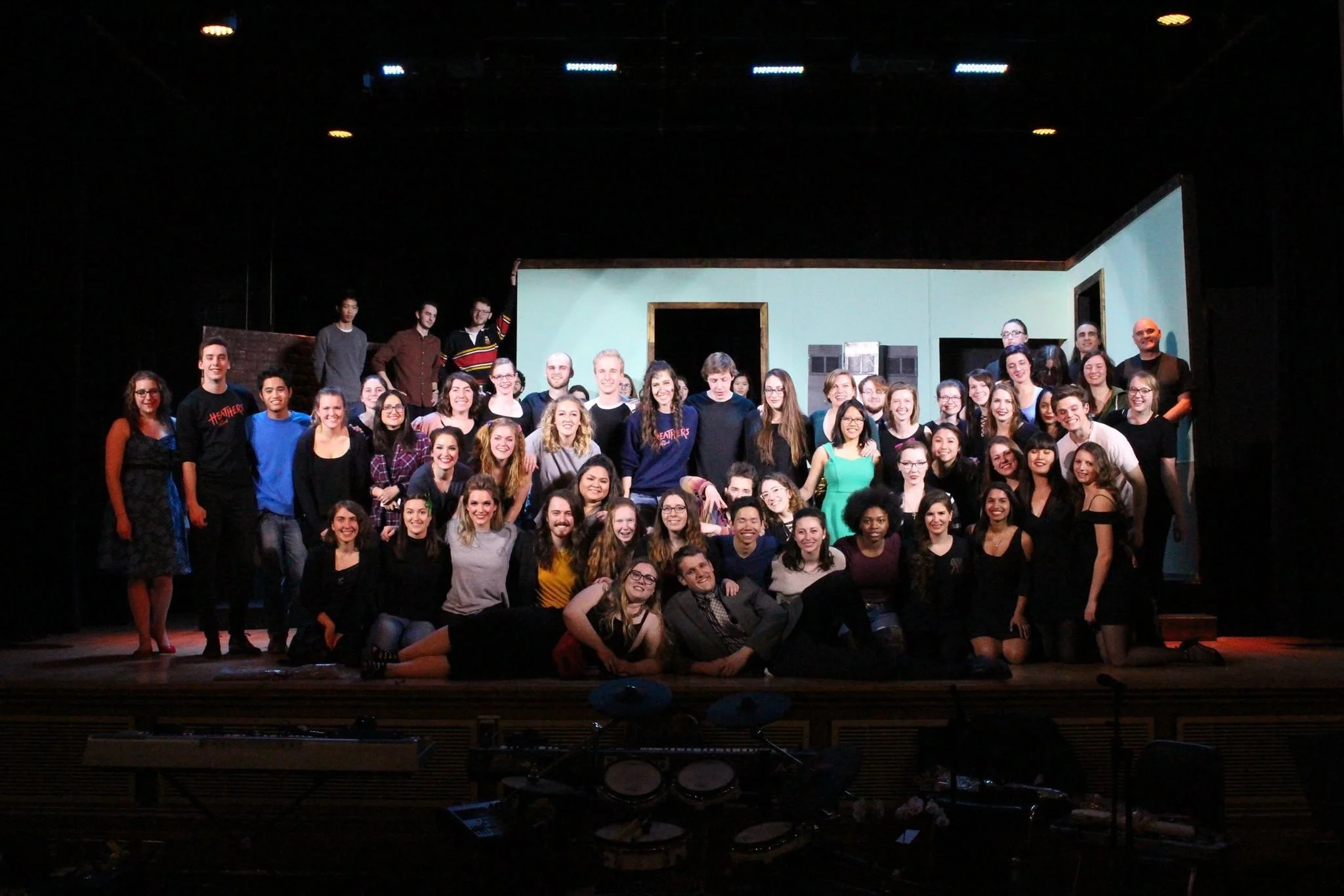 Cast and crew of "Heathers the Musical" (University of Guelph, 2017)