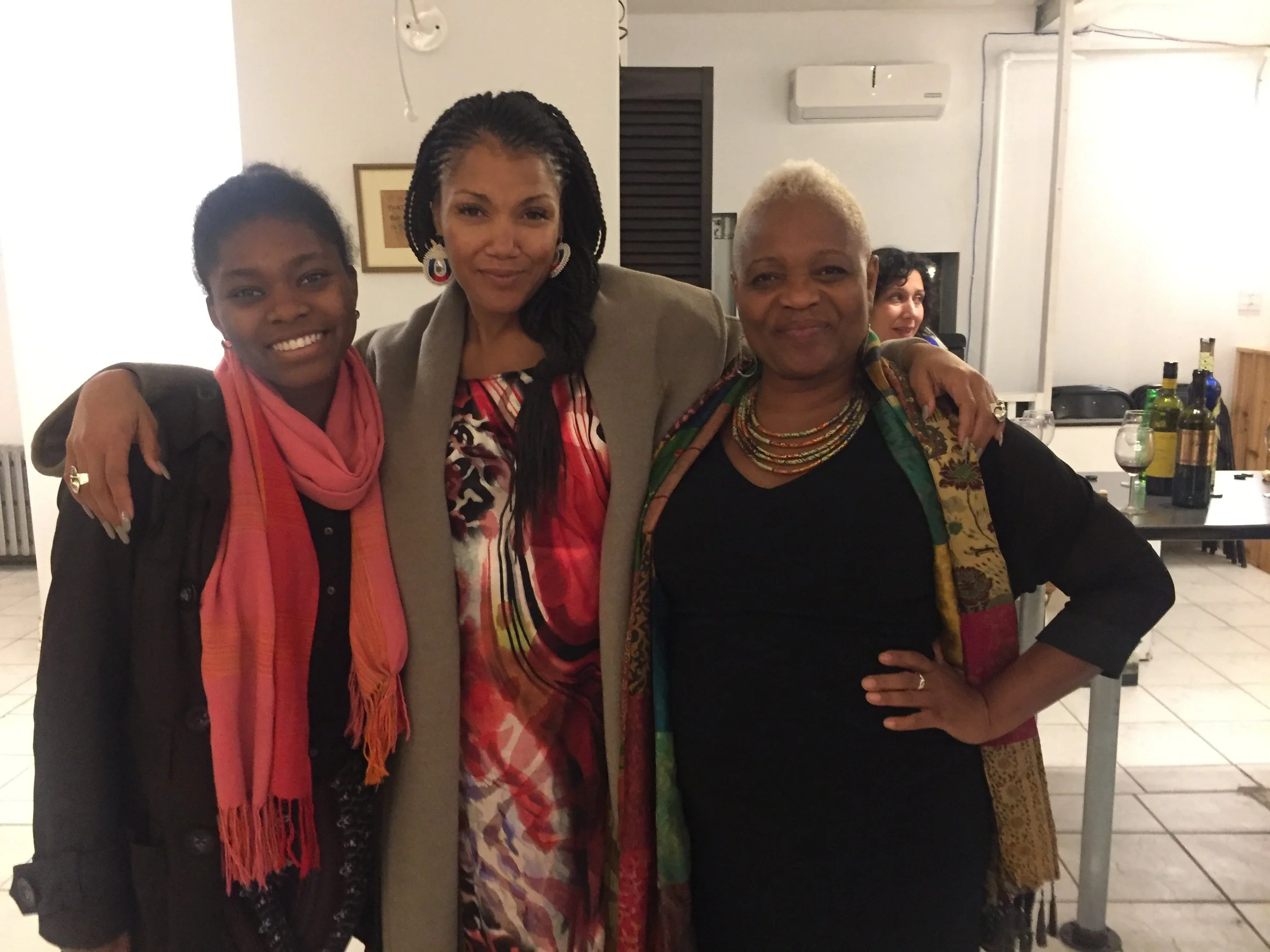 Ruth with Denise Williams and Measha Bruggergosman after an impromptu performance of "Amazing Grace"