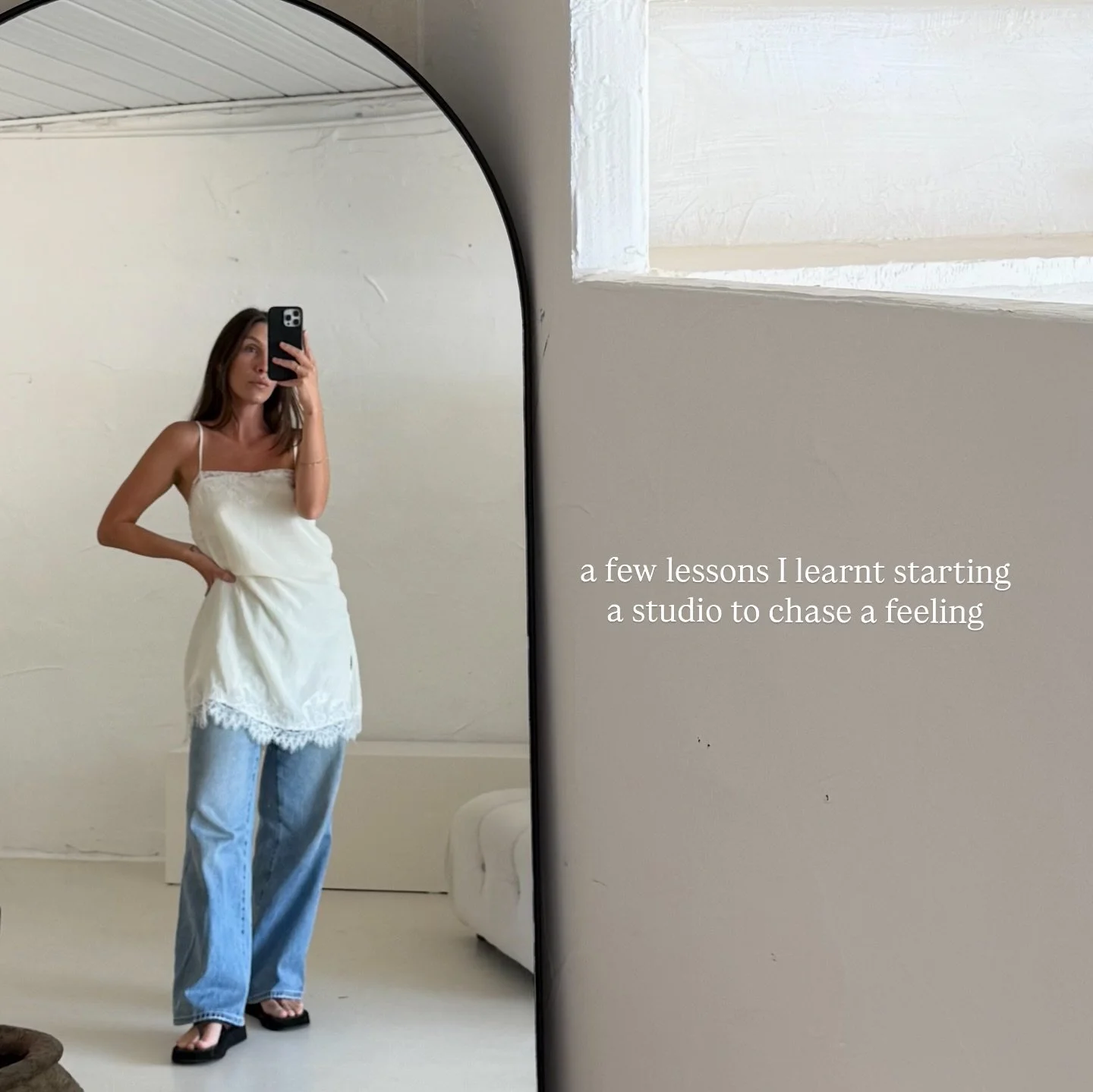 I could never find a studio with enough story for the brands I styled and photographed for.

Bare walls. White backdrops. Spaces that worked, but didn&rsquo;t elevate.

The space was designed to change that for the brands we worked with.
Styled corne