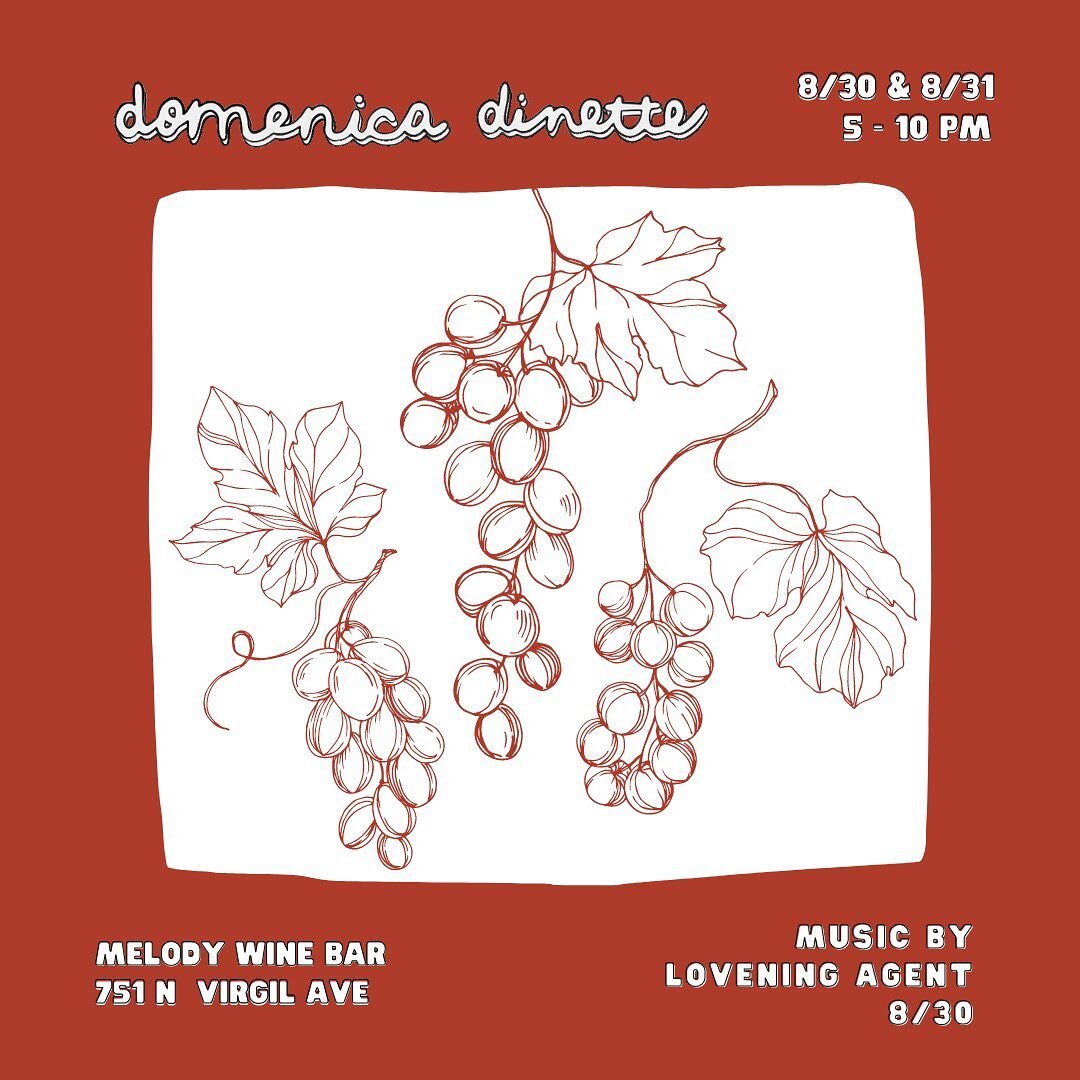 Tuesday &amp; Wednesday @melodywinebar . Music by @strawbb.jams. There will be tiny fish&hellip; and&hellip;against all odds&hellip;. some tiny beans. 5-10 both nights. See you there 🍷