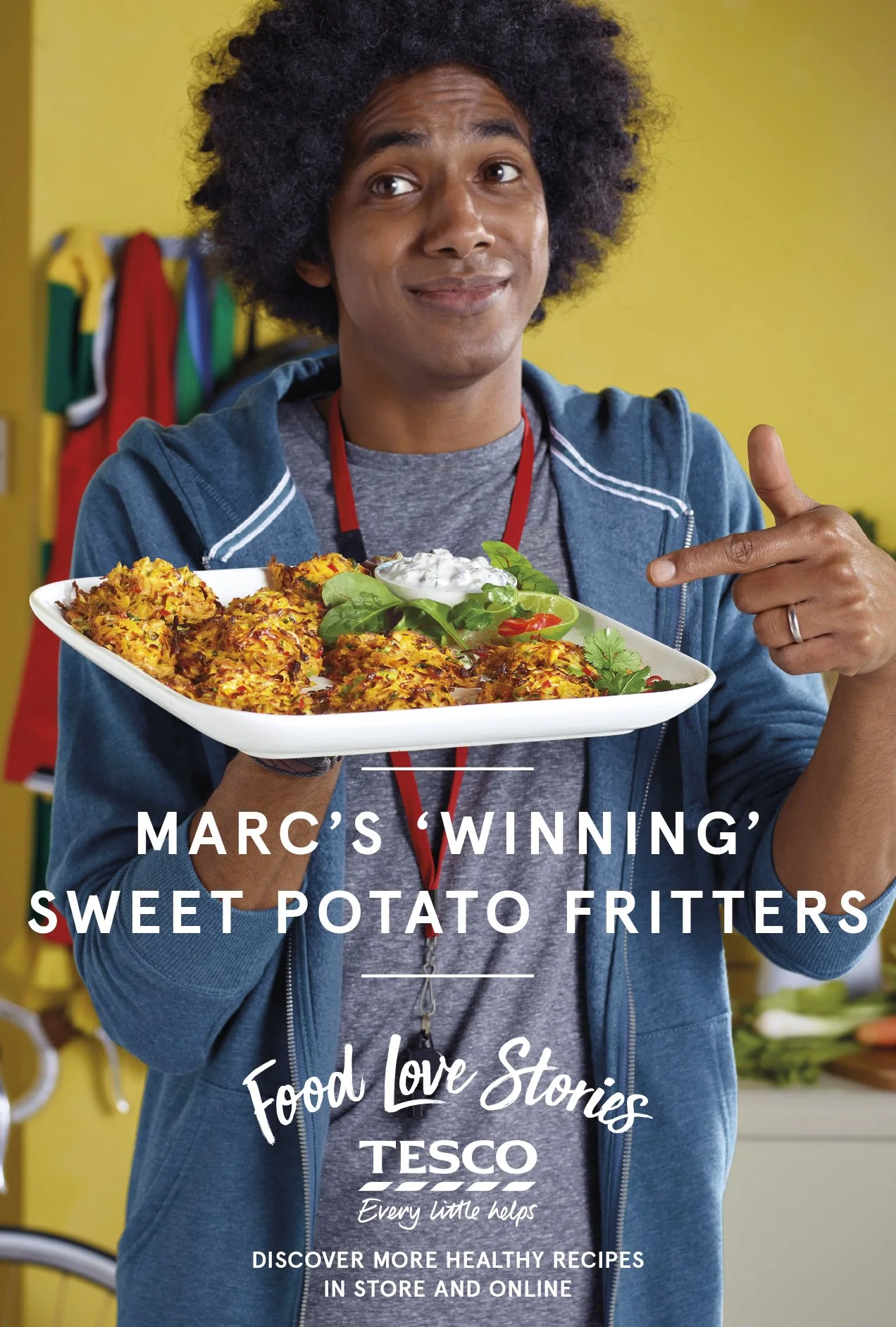 TESCO Sweet Potato Fritters Food Love Stories portrait Marcus Ramtohul Andy and the Band Andy and the Odd Socks CBBC CBeebies.jpg