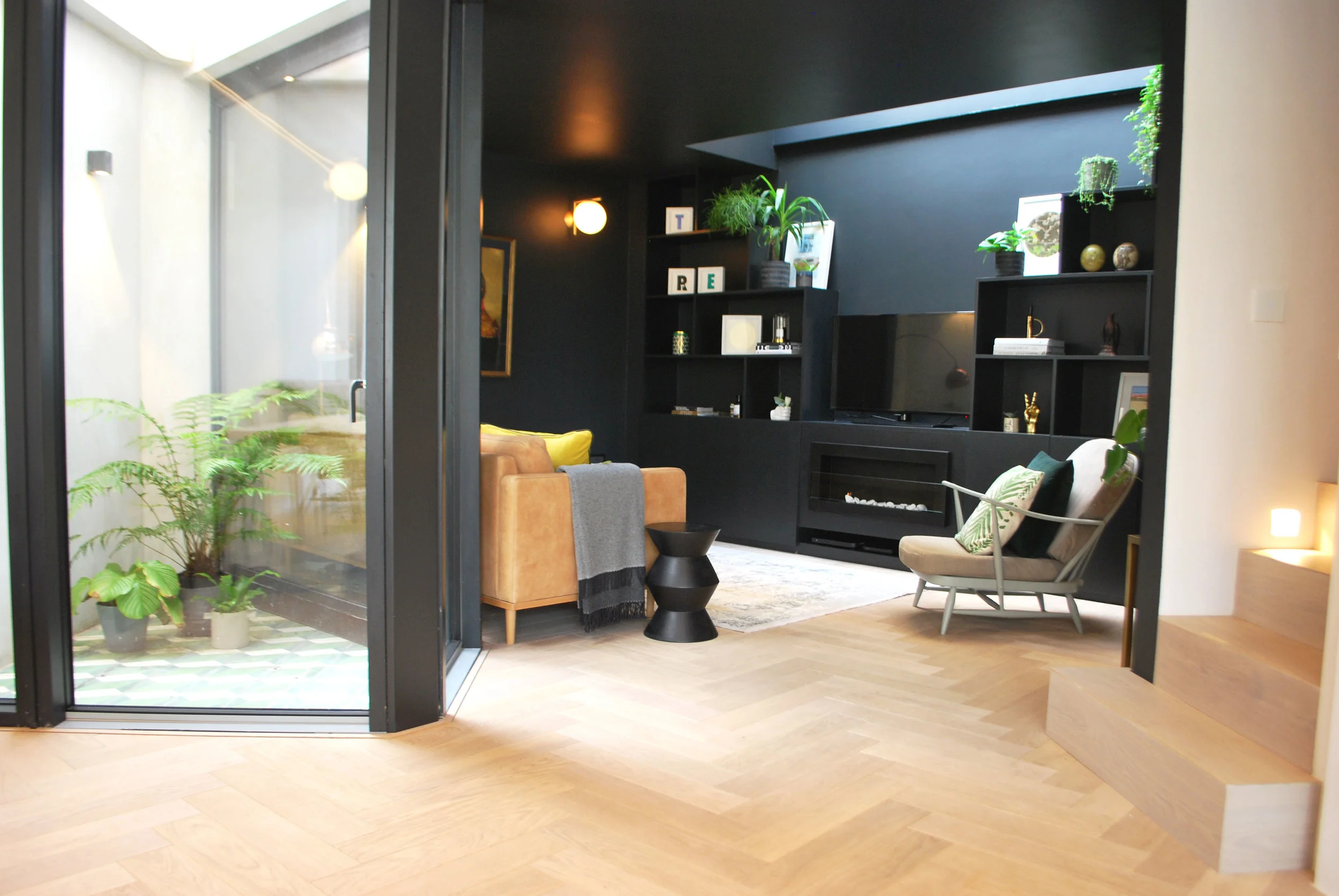 My Dark, Snug Living Room Reveal