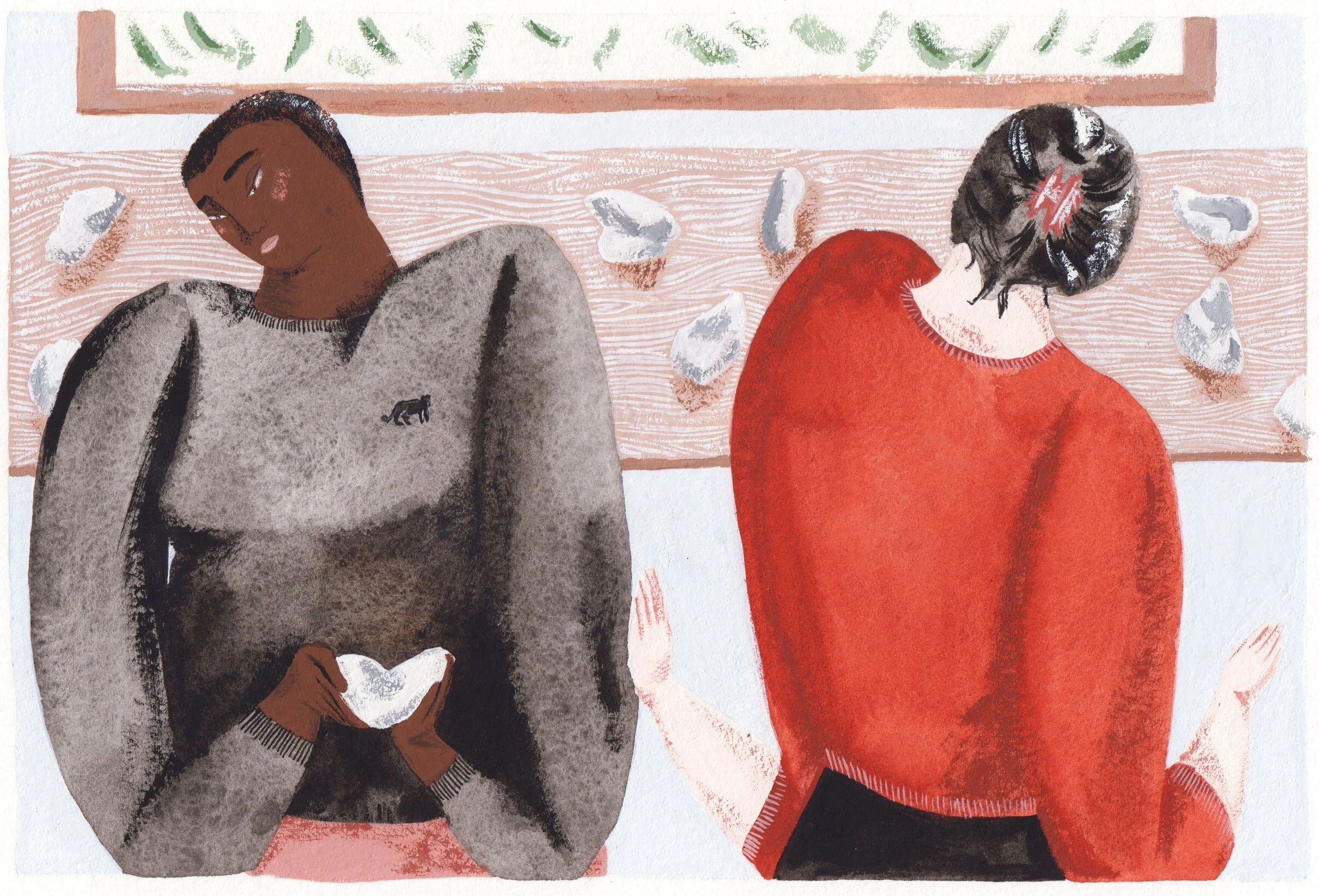 The Ceramicist, 2020, gouache on paper, 180mm x 150mm