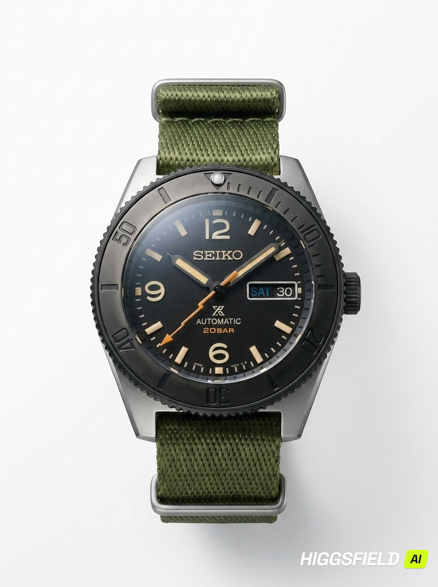 62MAS Resto-Mod 40mm Military Skin Diver | Ceramic Bezel Insert | Double Domed Sapphire Crystal