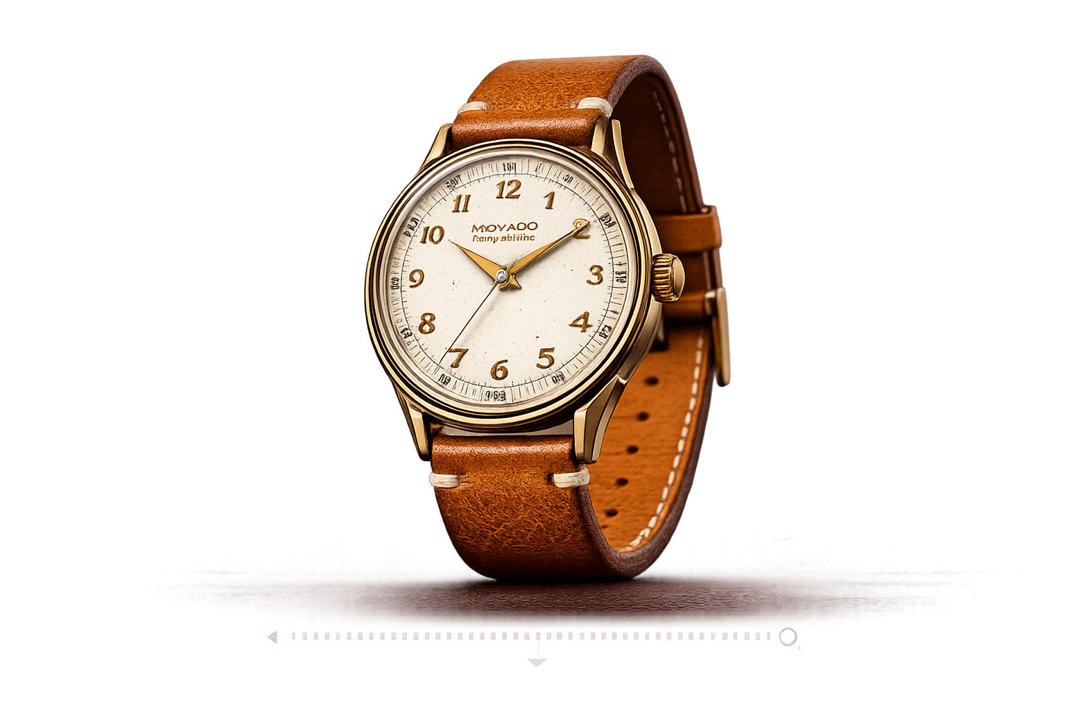 Vintage gold capped Movado Breguet Numerals Bumper Automatic Tempomatic