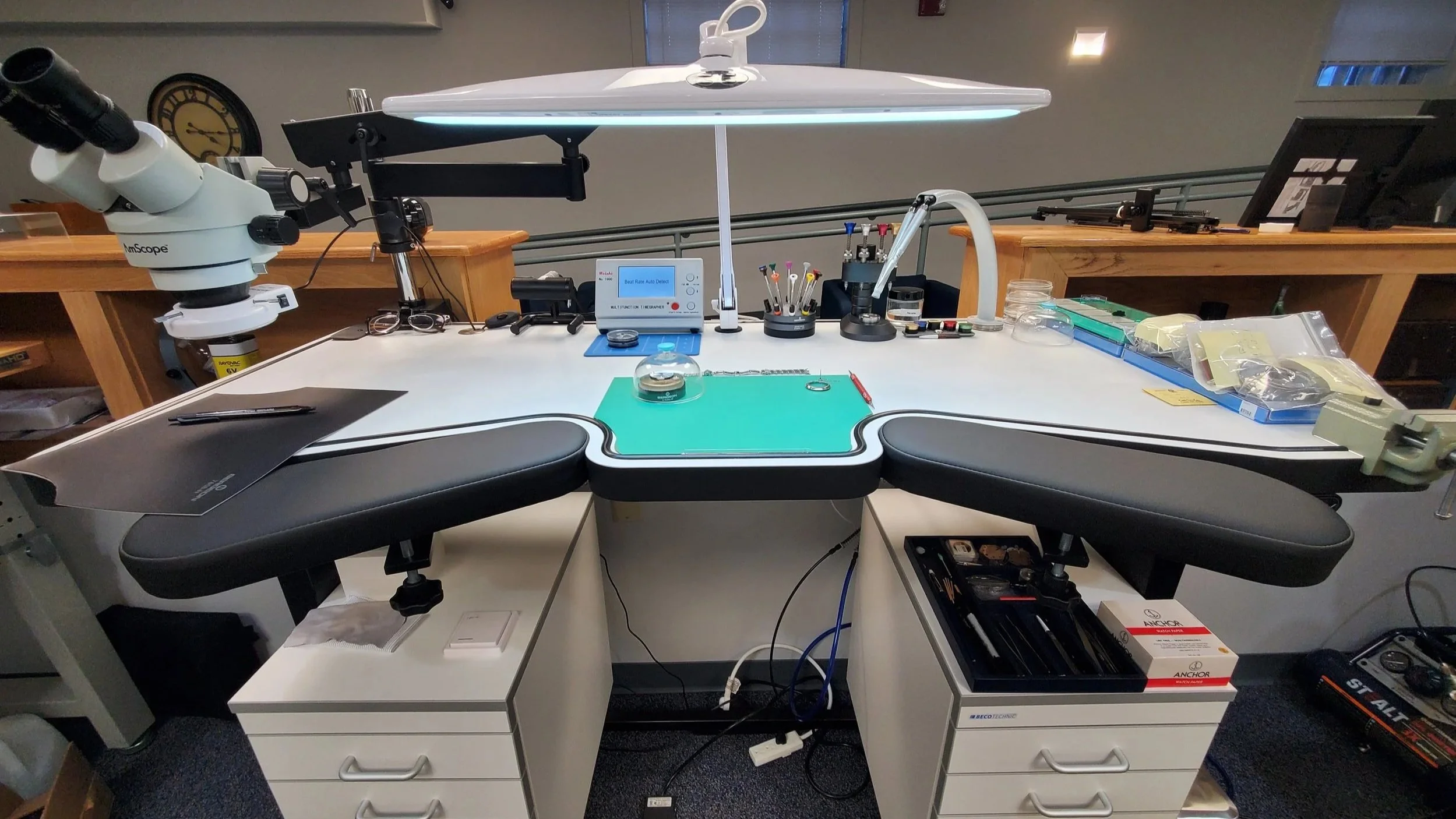 watchmaker work bench