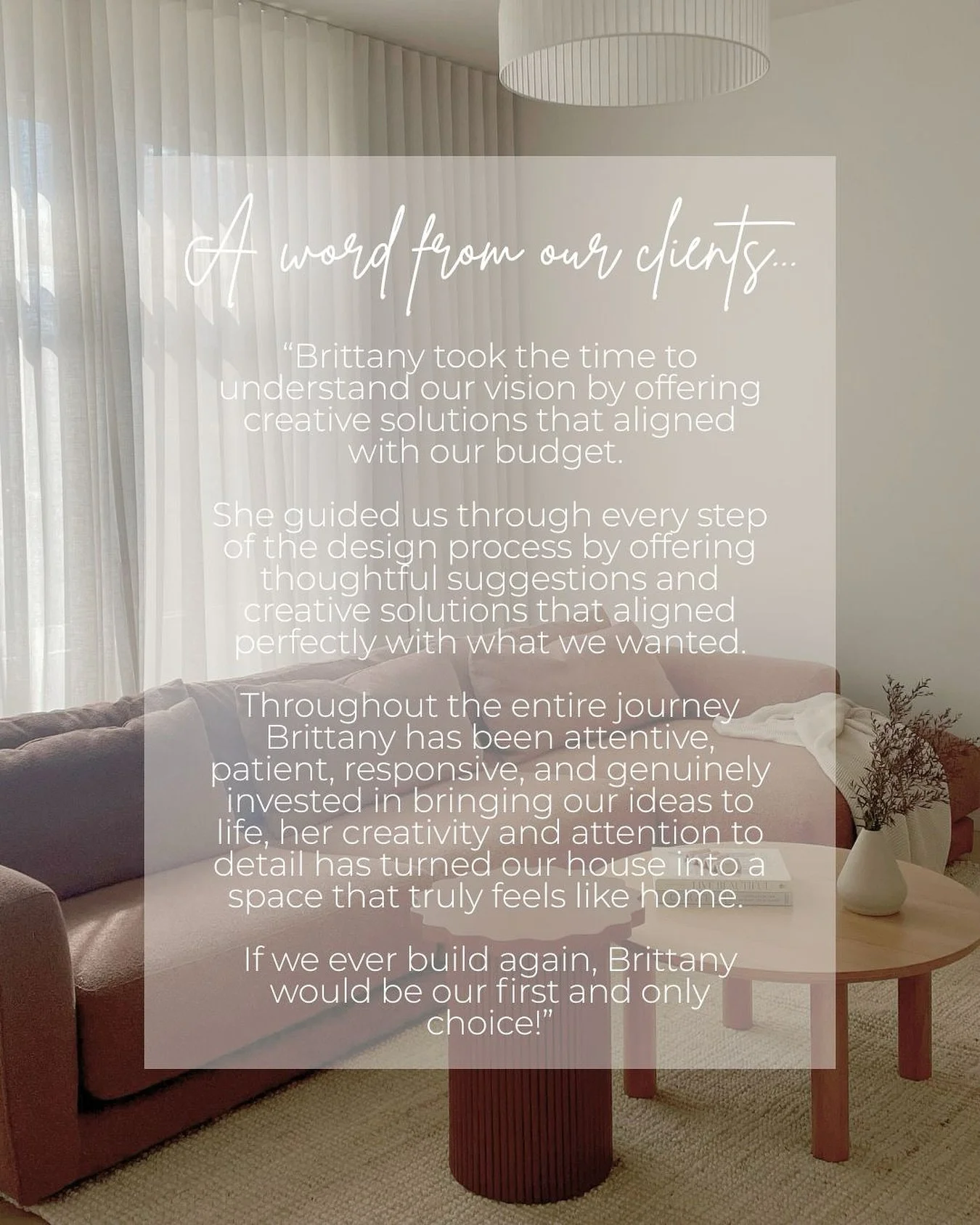 Few things are more rewarding than seeing our clients completely at home in a space we&rsquo;ve brought to life. Knowing we&rsquo;ve captured their vision and gone above and beyond is what drives us every day 🤍

#reviews #interiordesignmelbourne #ne
