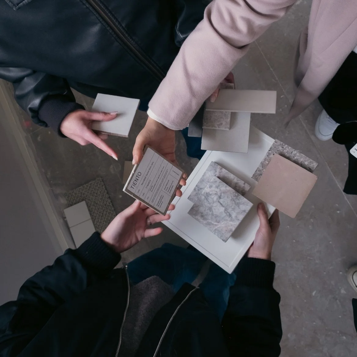 Material selections for the Niddrie project ✨ 
bringing every texture, tone and detail together before the build comes to life.

#AJLStudio #NiddrieProject #MaterialPalette #InteriorDesign #LuxuryHomes