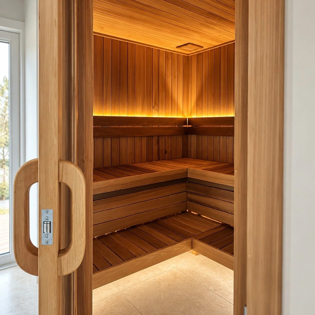 Your very own wellness retreat, without leaving home ✨

A little slice of luxury in our Craigieburn project.

There's something special about creating spaces that go beyond the everyday, and this beautiful home sauna is exactly that.

Warm timber fin