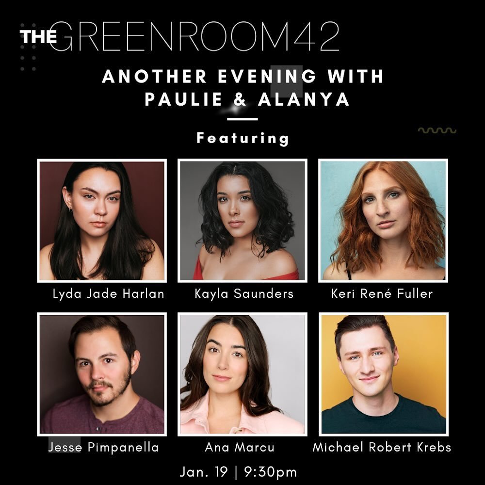 Another Evening with Paulie and Alanya 🎹
 
Next week! @thepauliepecorellareal and I will be sharing brand new songs from our musicals Mamma Laudicina and In Between.
 
@thegreenroom42 Friday January 19th at 9:30PM 
(Saturday 12:30PM for those of you