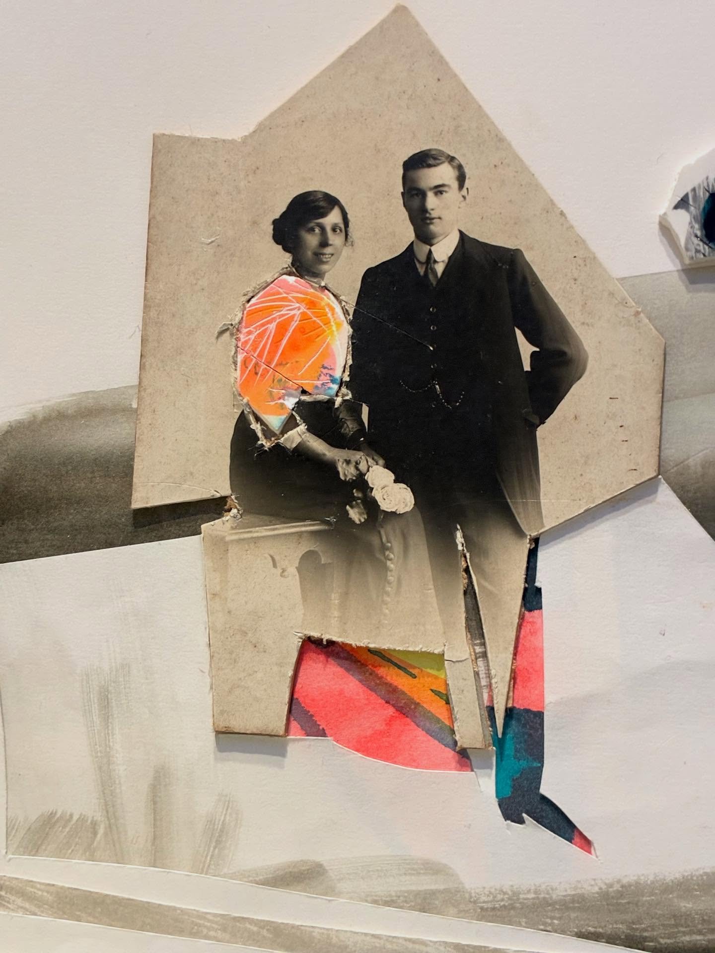A bit more thoroughly enjoyable collage experimentation 

#collage #liquatexacrylicink
