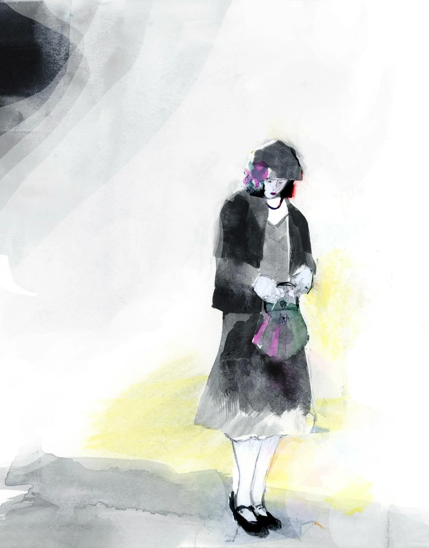 Enjoying playing with ideas today, think I prefer the colourful collage I made at the end just messing around with off cuts!

#inklovers #collage #stencil