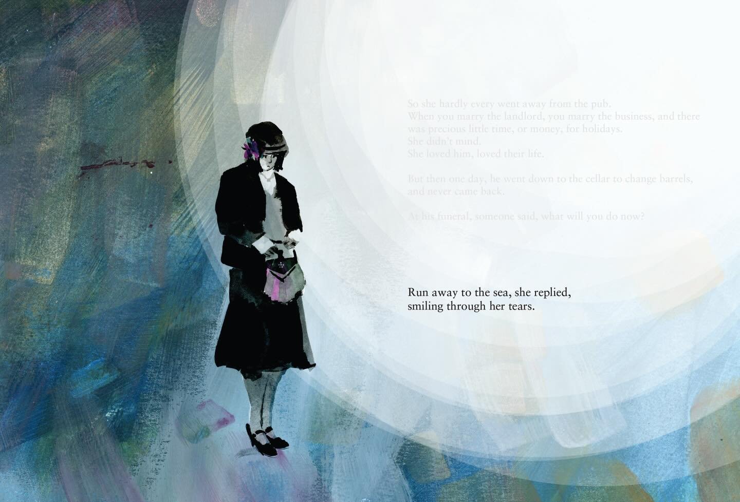 Flash Fictions collaboration with acclaimed writer and now doctor @clareharvey13 Clare takes a few words from a sentence in a book (in this case DH Lawrence's 'Lady Chatterley's Lover) and creates a 75 word mini story/evocation for me to illustrate. 