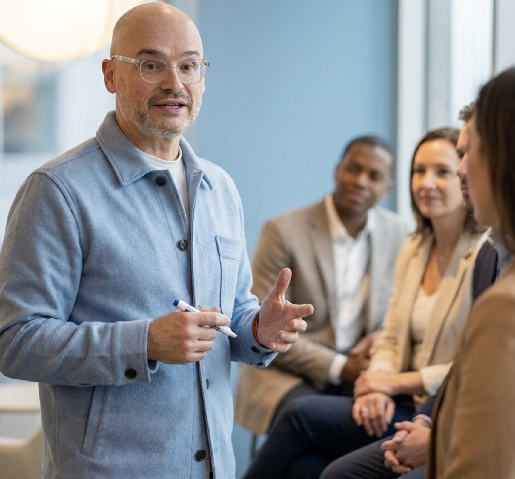 Image of Peter Sykes facilitating an awayday
