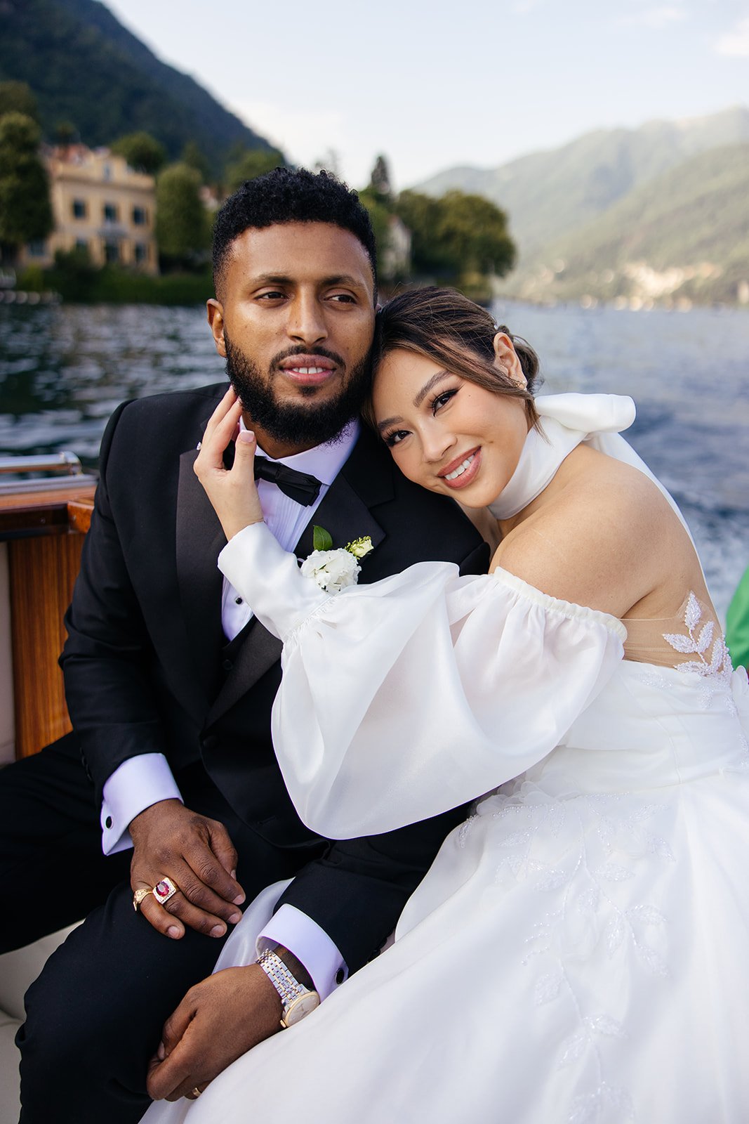 lake Como editorial wedding photograph