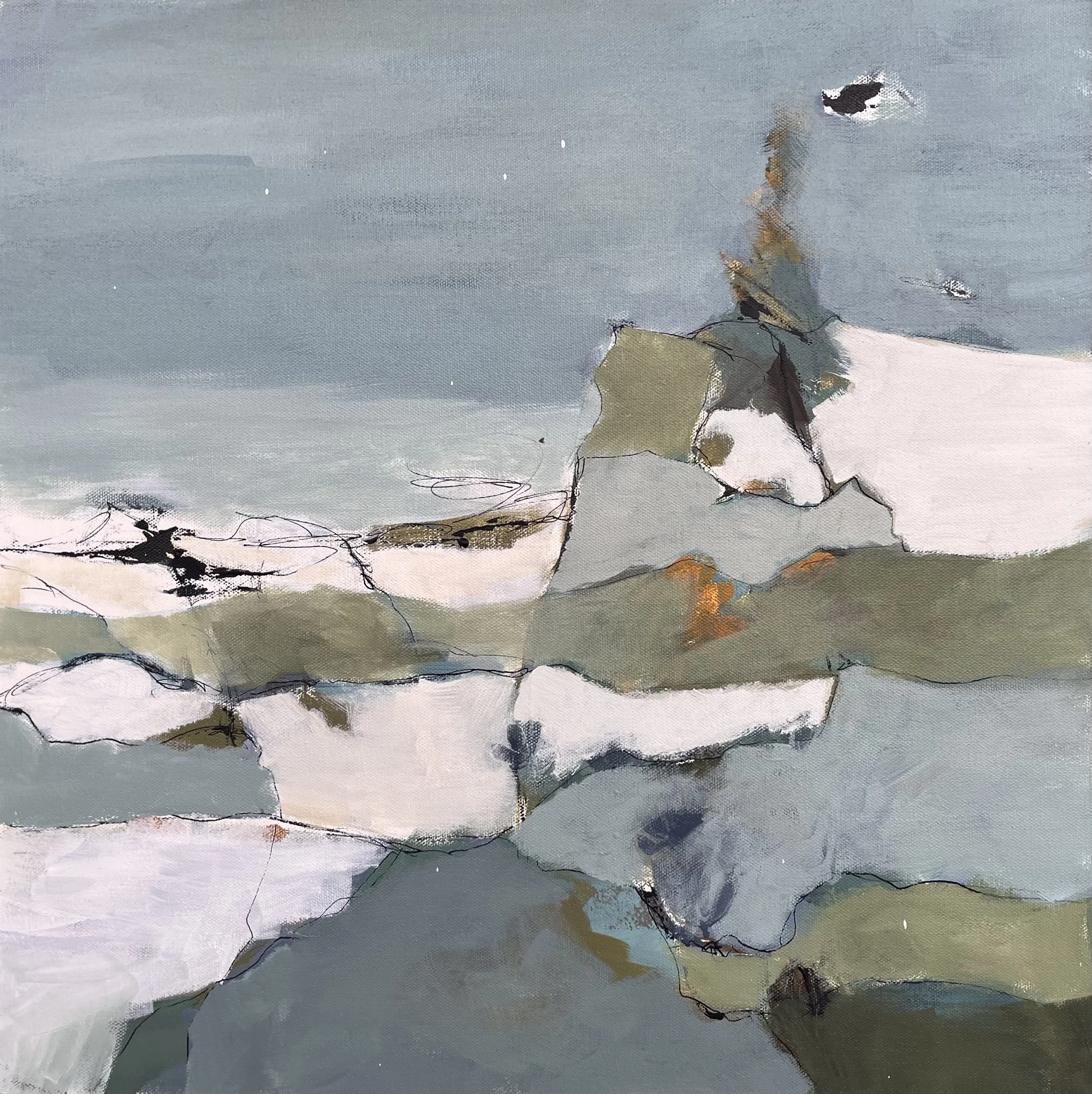 Edge of the storm - acrylic on canvas.20x20