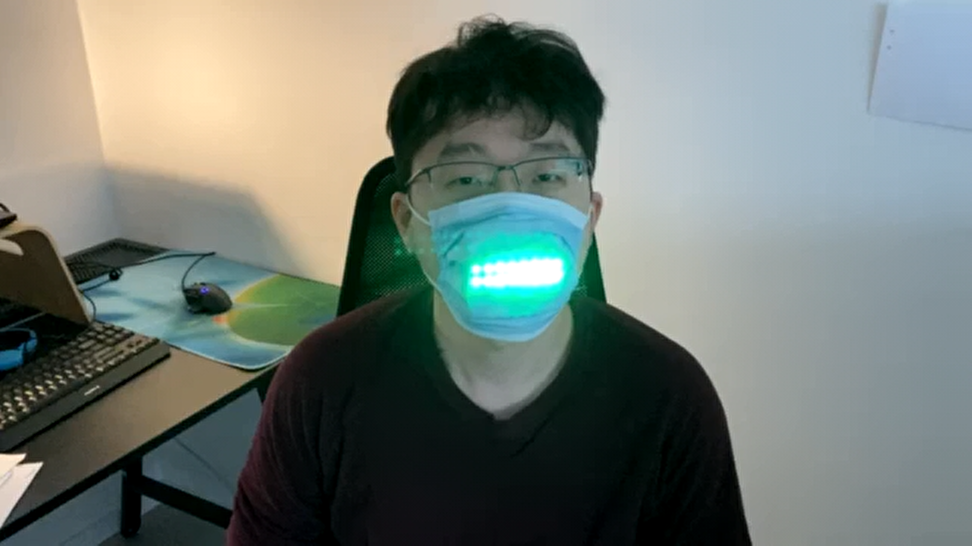 A VOICED-ACTIVATED TALKING MASK