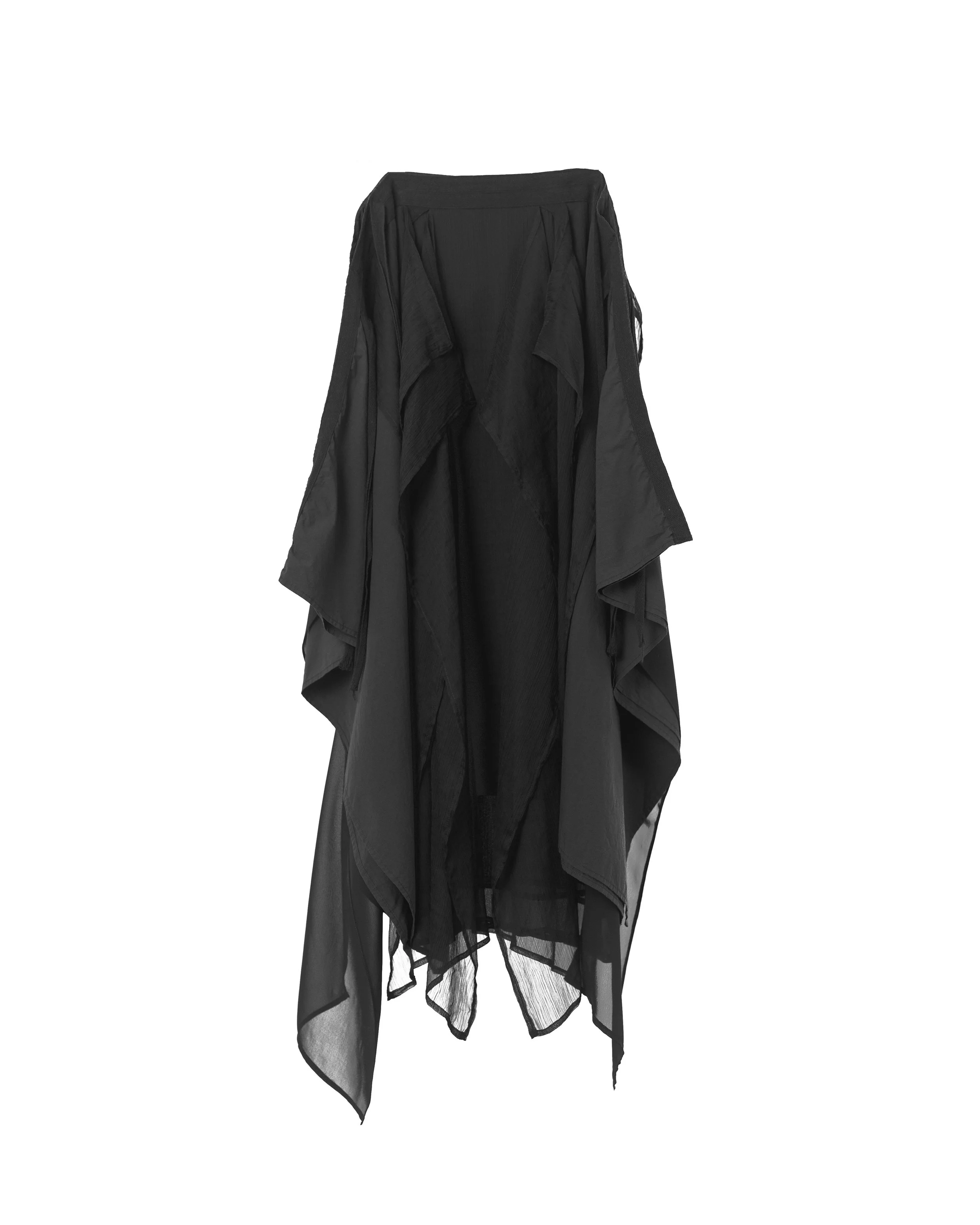 Reconstructed Square Panel Layered Skirt