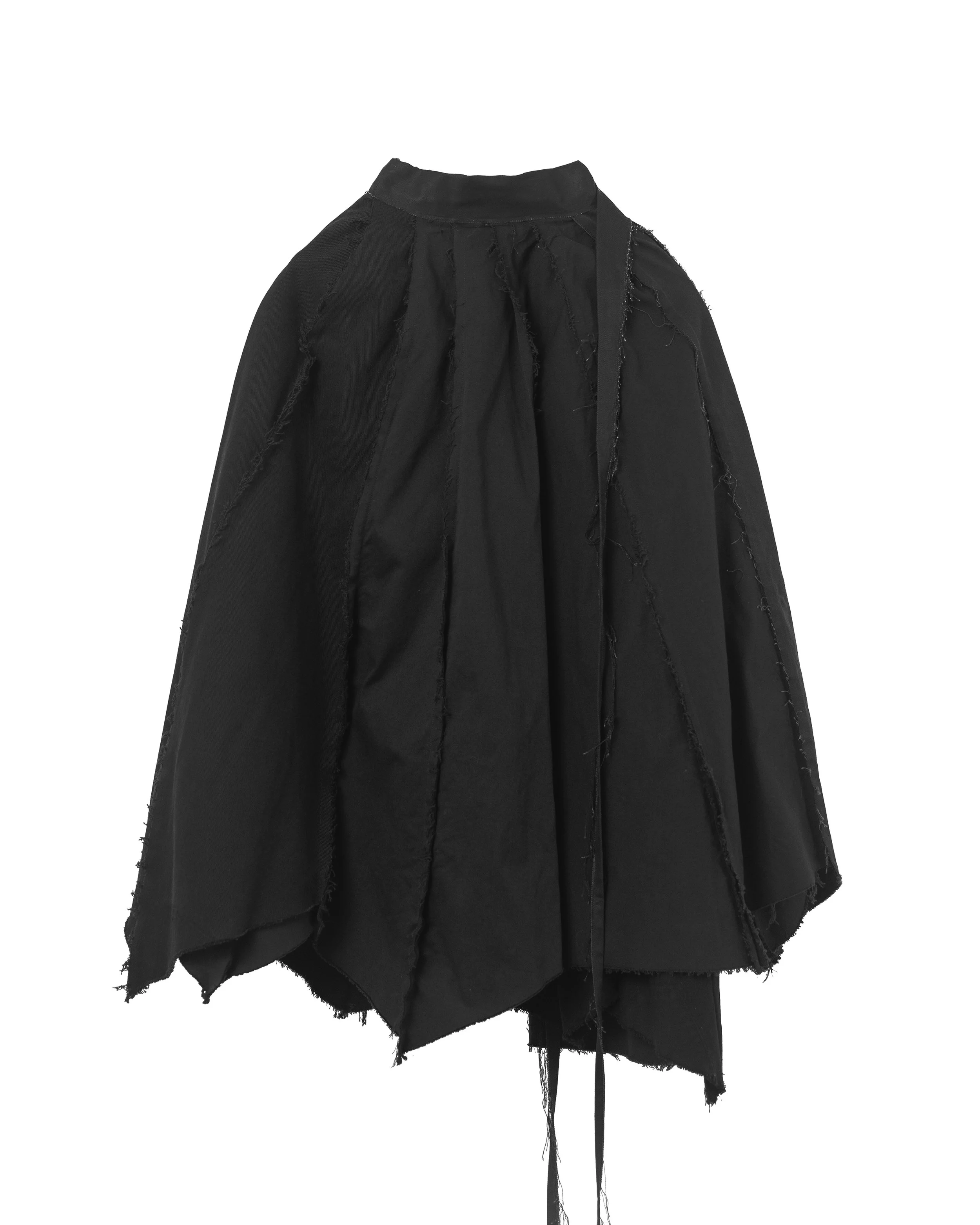 Reconstructed Denim Wrap Skirt