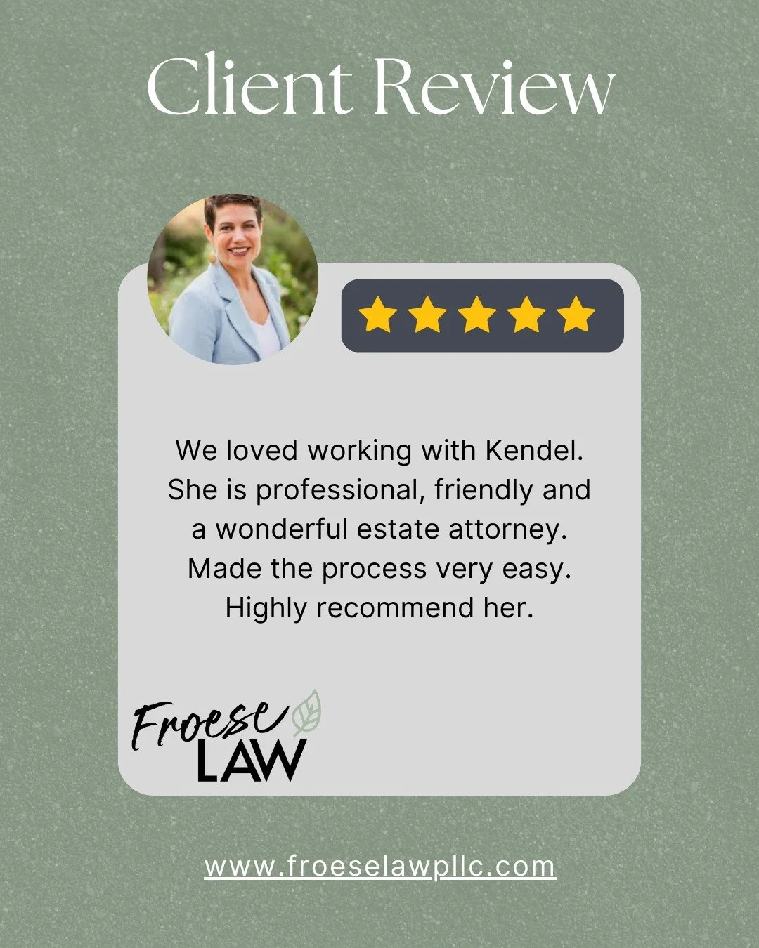 We are so grateful to have such wonderful clients! Thank you for leaving us such a kind review! 🤗